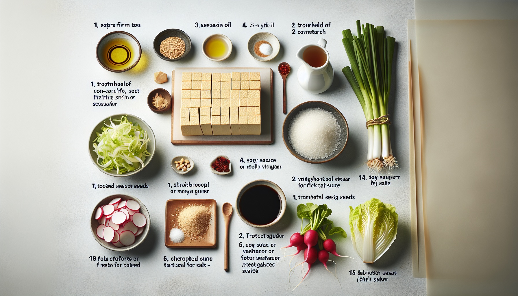 Crispy Sesame Tofu Lettuce Wraps with Pickled Radish and Ginger Scallion Sauce Recipe