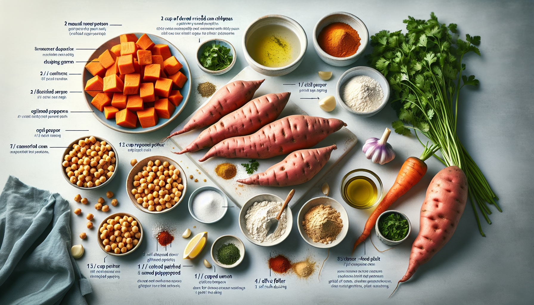 Baked Sweet Potato Falafel with Lemon Herb Tahini Dressing Recipe