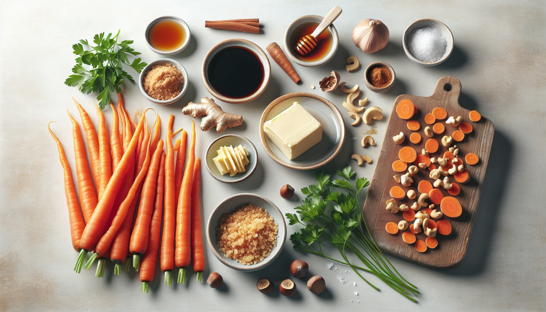 Sticky Maple Ginger Glazed Carrots with Toasted Hazelnut Crunch Recipe