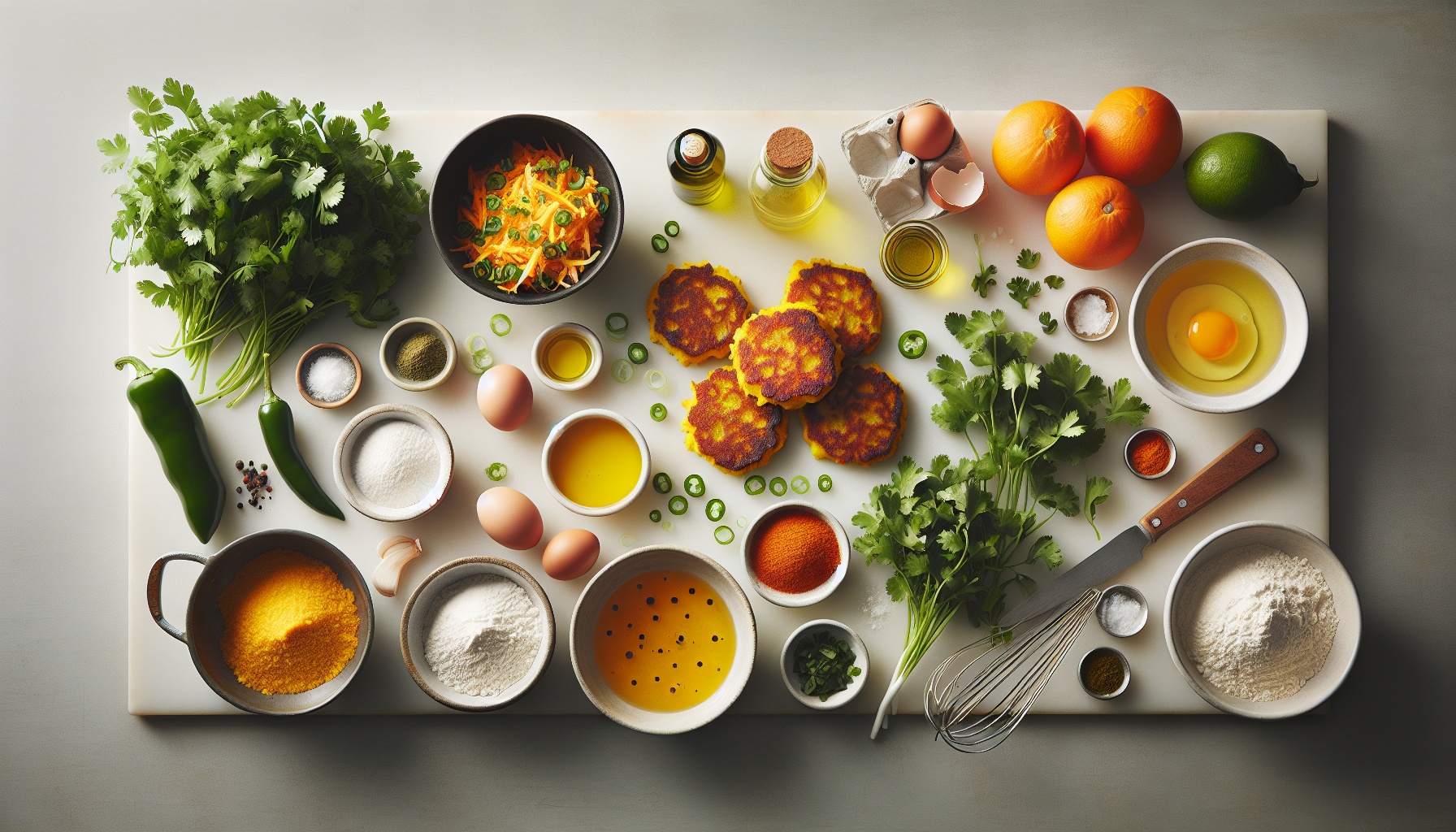 Spiced Butternut Squash Fritters with Citrus Herb Salsa Recipe