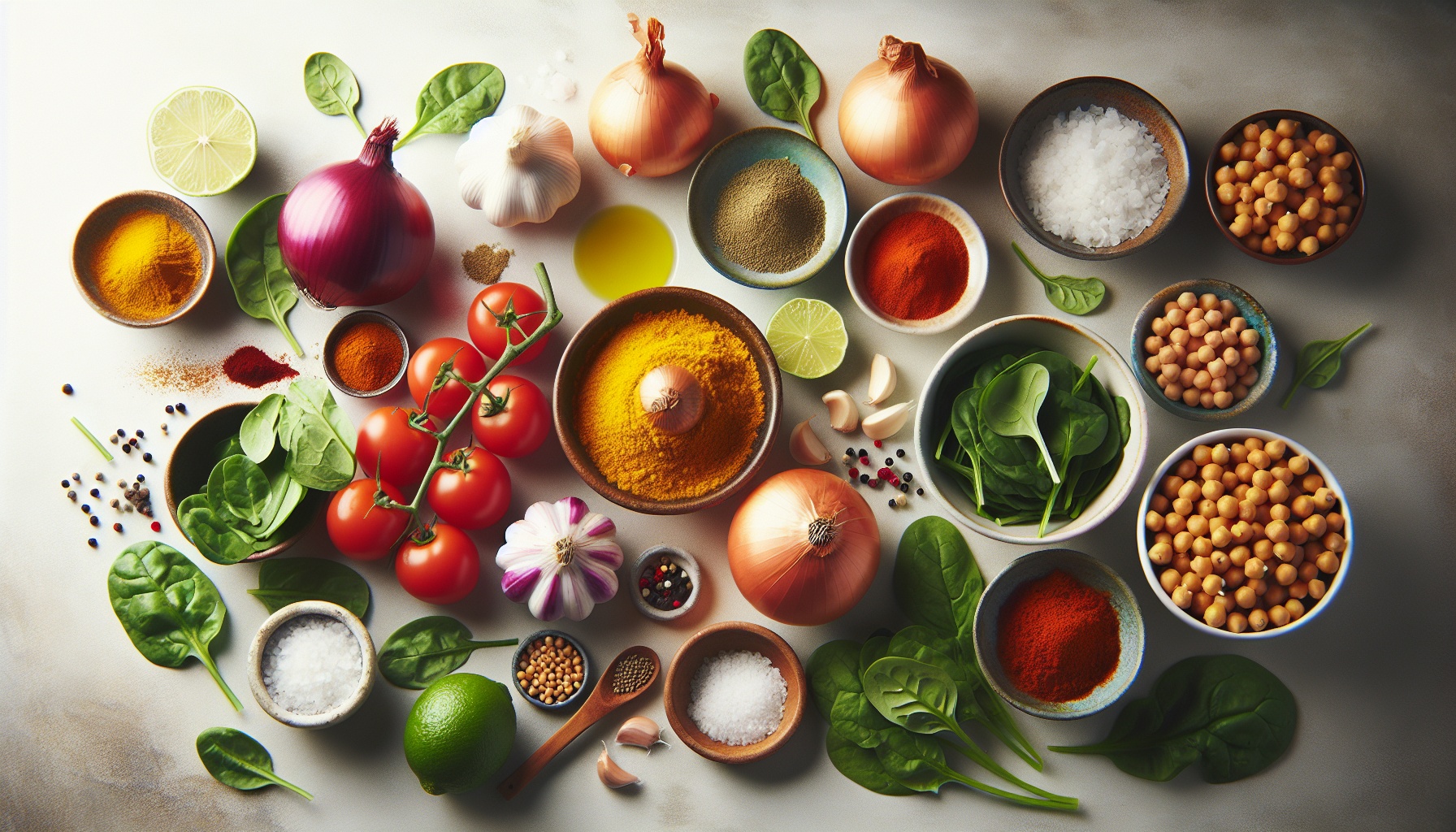 Creamy Coconut Chickpea Stew with Spinach and Lime Recipe