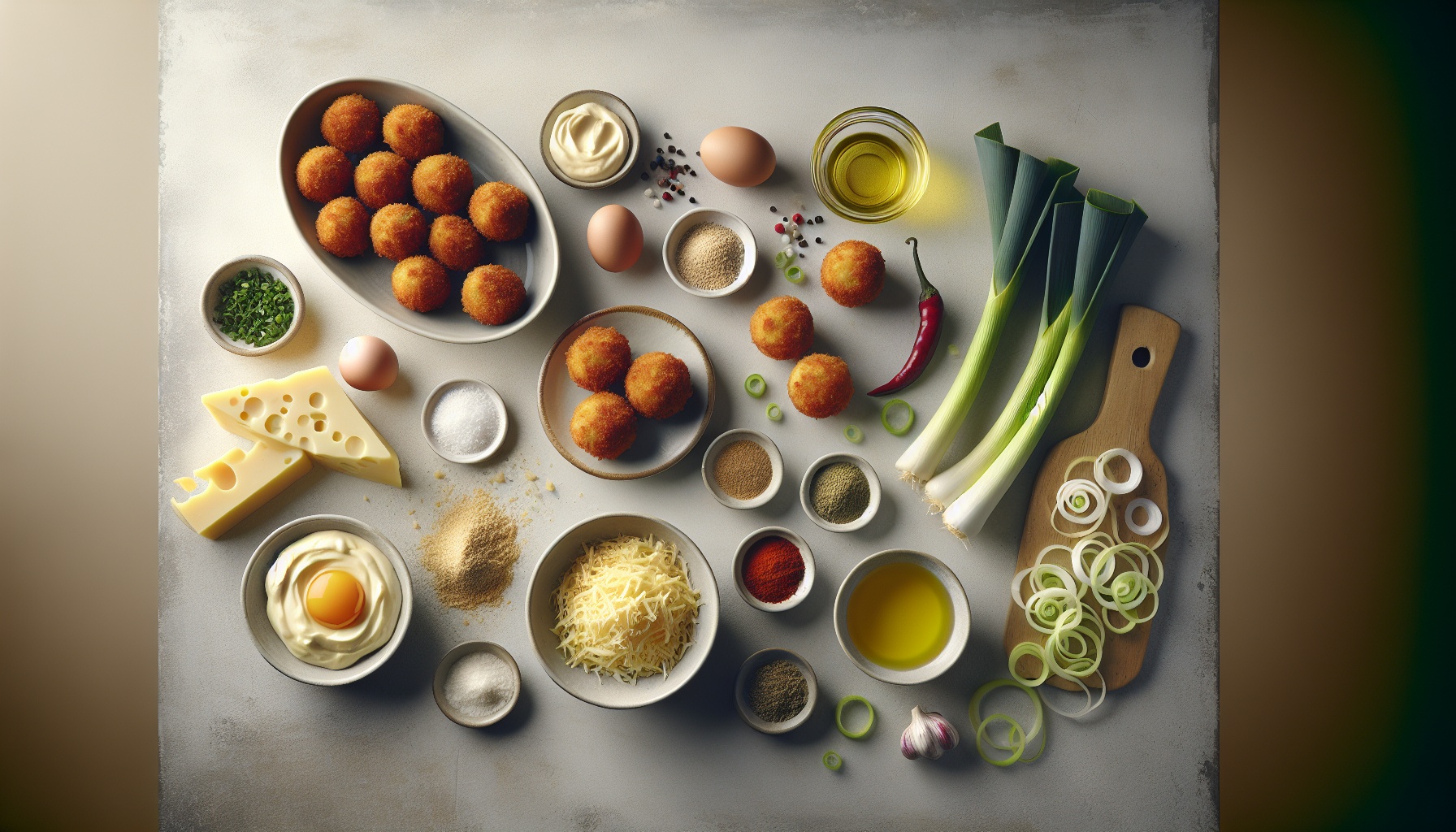 Golden Potato and Leek Croquettes with Smoky Paprika Aioli Recipe
