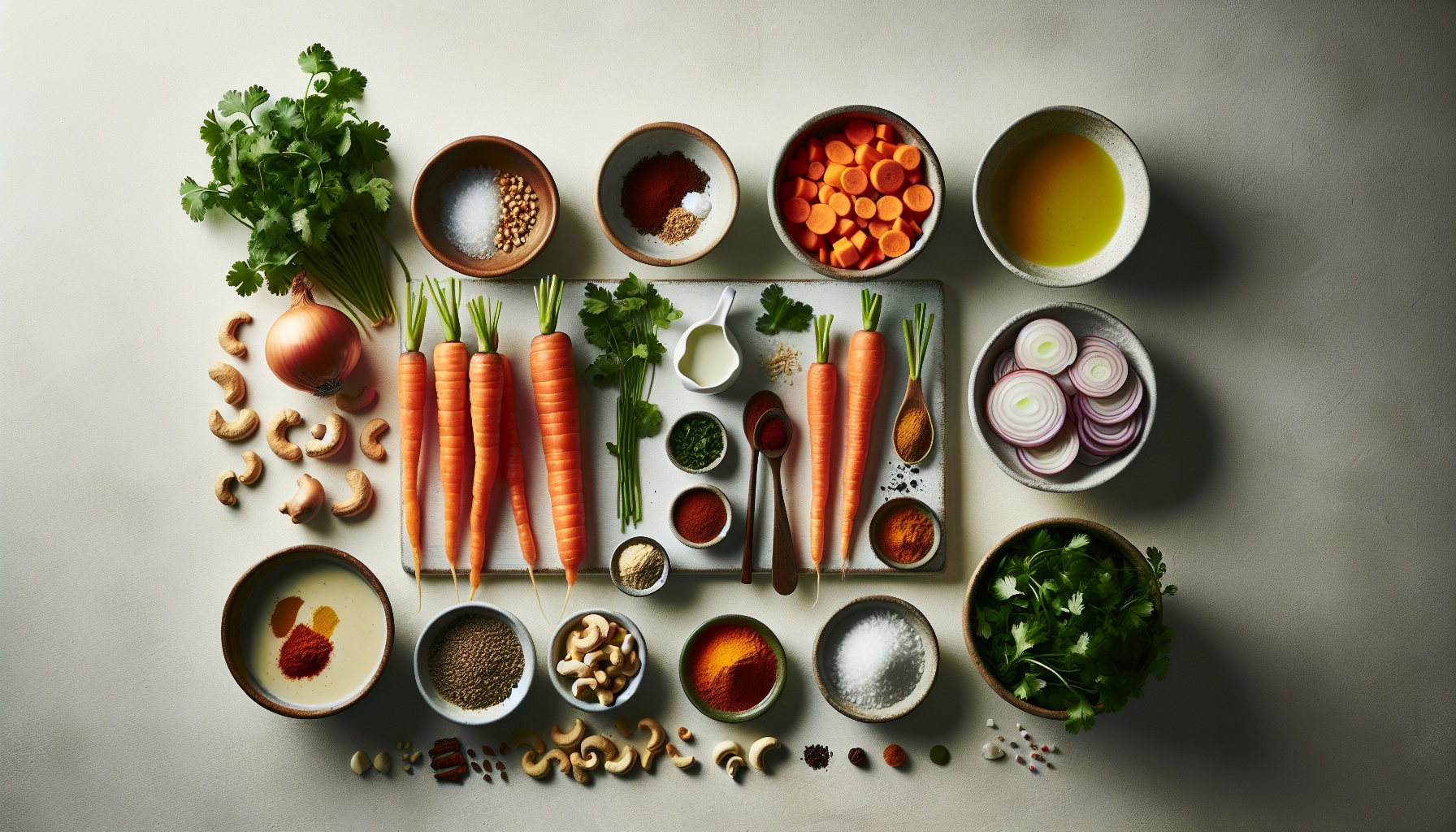 Carrot Coconut Soup with Spiced Cashew Crumble and Lime Zest Recipe