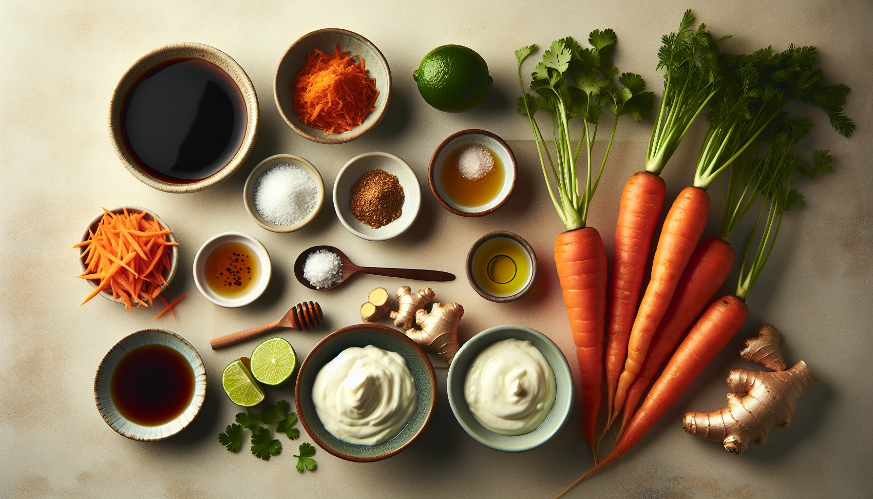 Sticky Tamarind Glazed Carrots with Toasted Coconut and Gingered Lime Yogurt Recipe