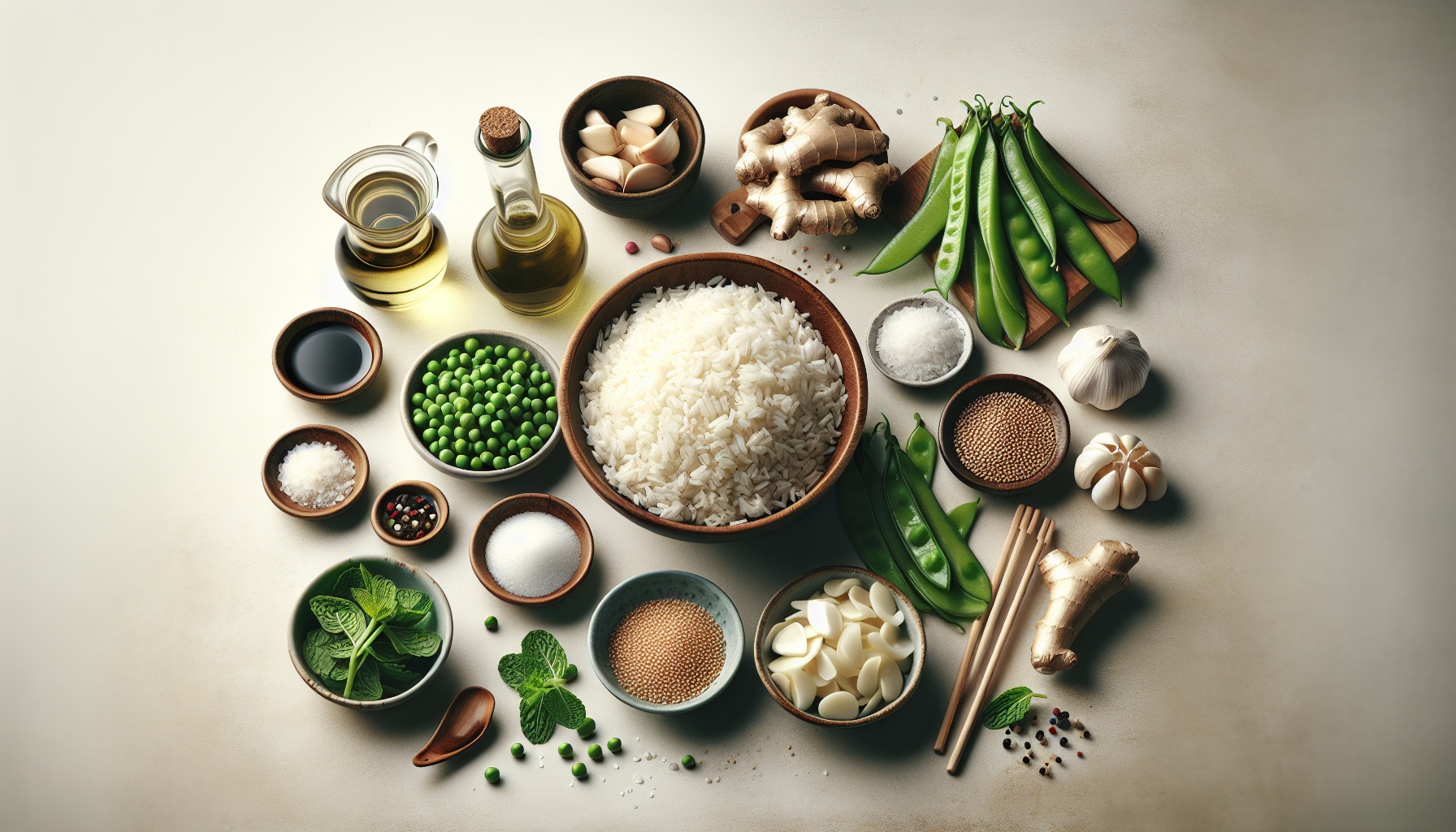 Crispy Rice Salad with Snap Peas Mint and Sesame Ginger Vinaigrette Recipe