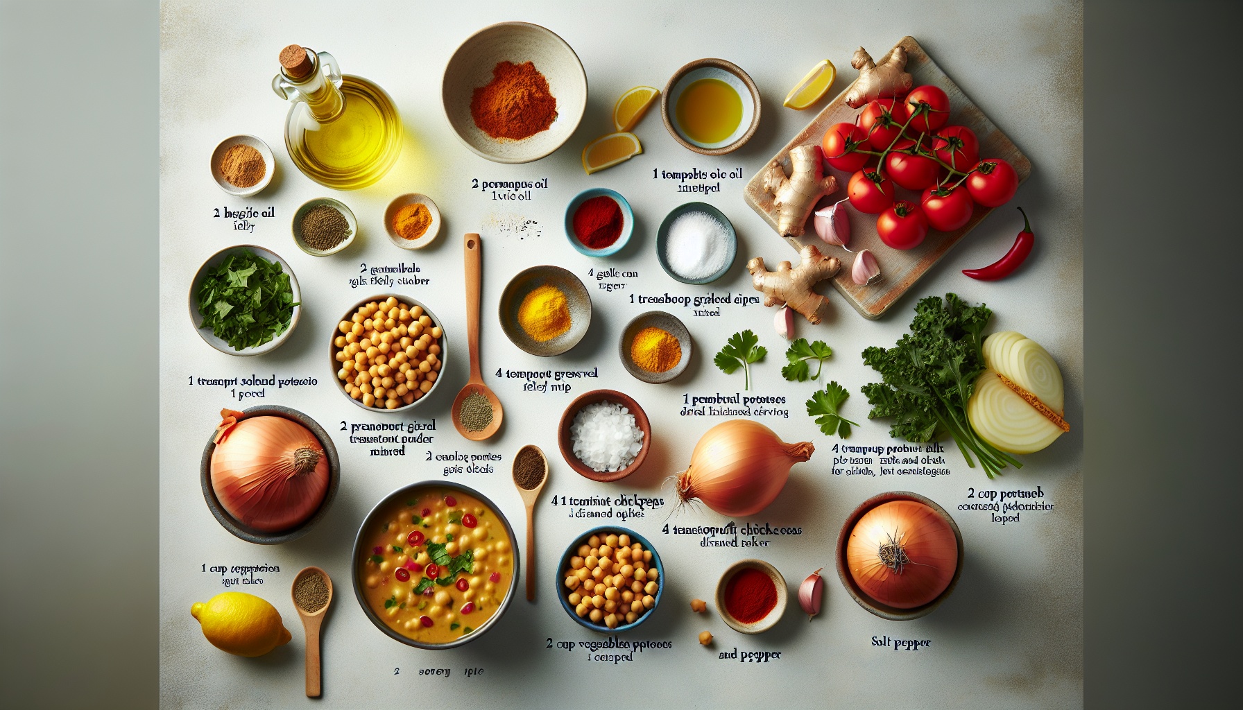 Spiced Chickpea Stew with Coconut Kale and Golden Potatoes Recipe