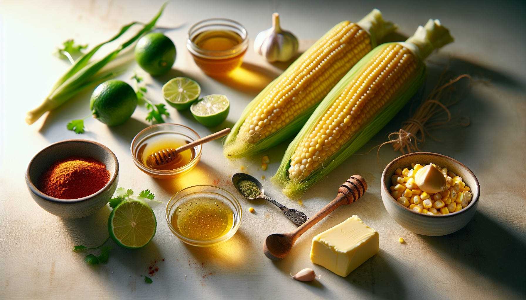 Honey Lime Grilled Corn with Smoky Paprika Butter Recipe