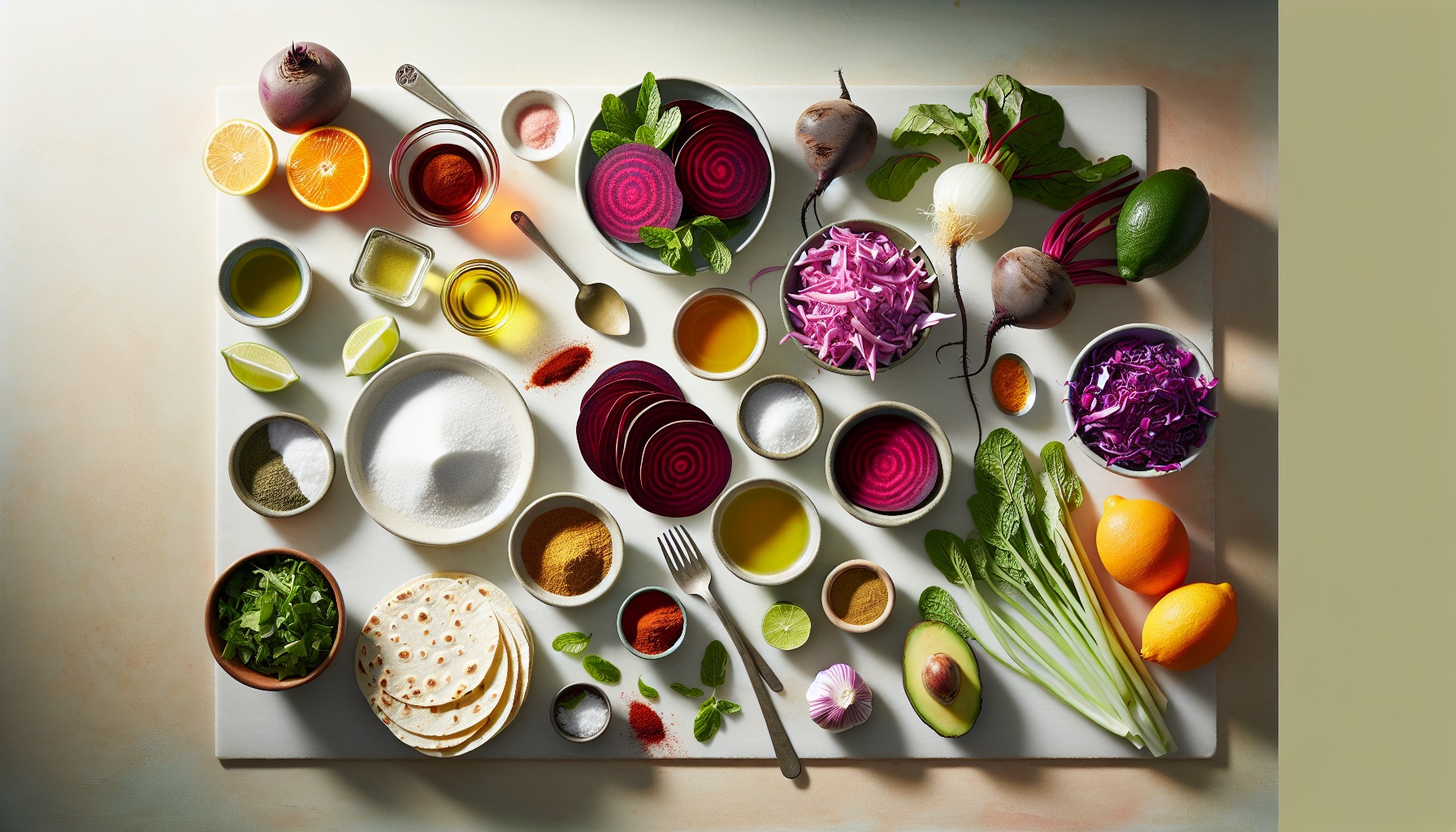 Smoky Roasted Beet Tacos with Citrus Mint Slaw Recipe