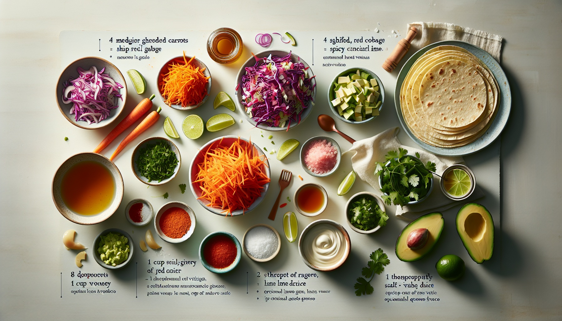 Carrot Ginger Slaw Tacos with Spicy Cilantro Lime Drizzle Recipe