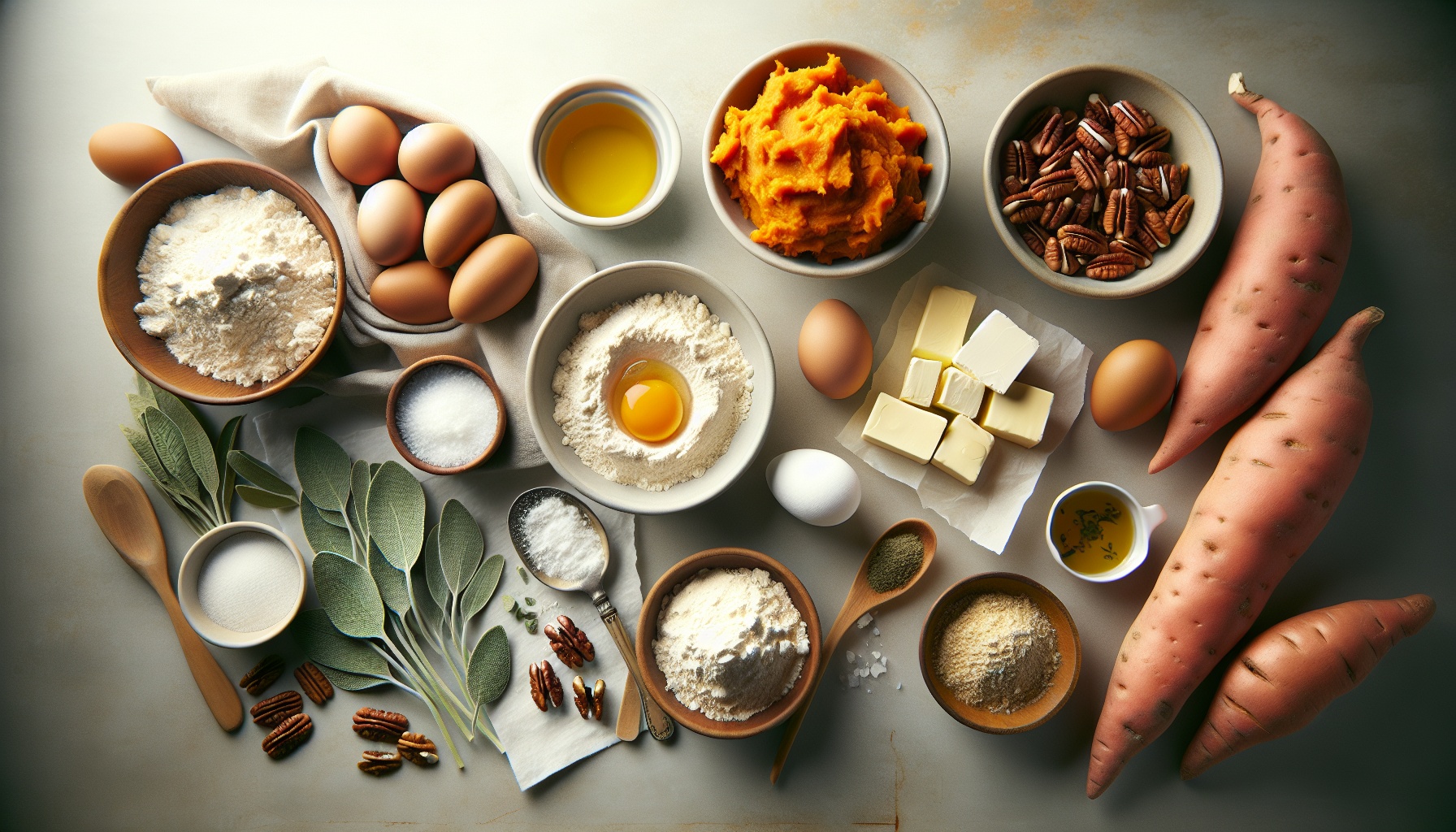 Sweet Potato Gnocchi with Sage Brown Butter and Crispy Pecans Recipe