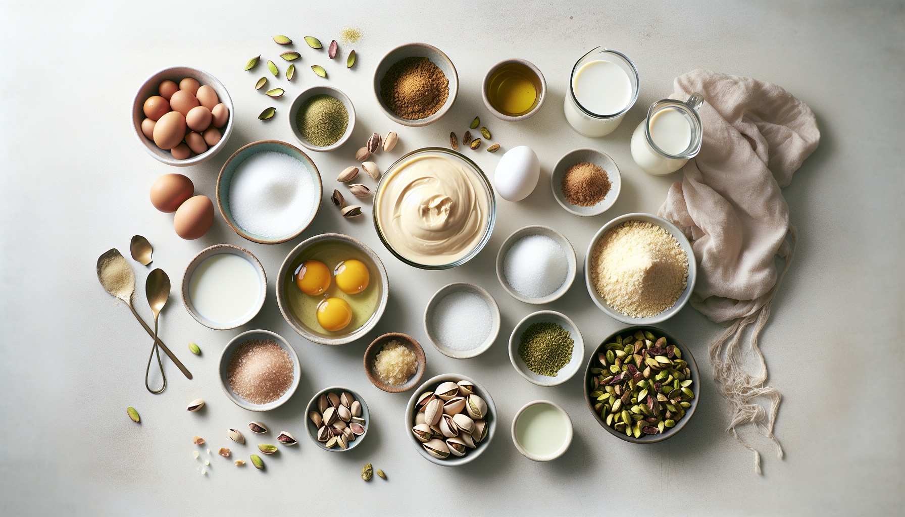 Tahini Cardamom Ice Cream with Candied Pistachios Recipe