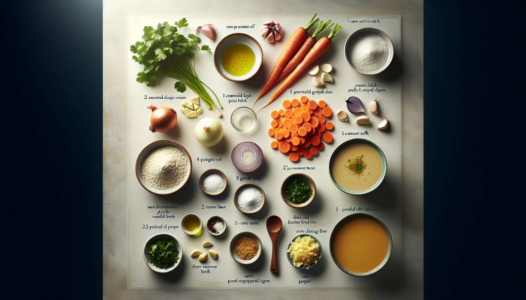 Carrot Ginger Soup with Coconut Lime Drizzle and Crispy Shallots Recipe