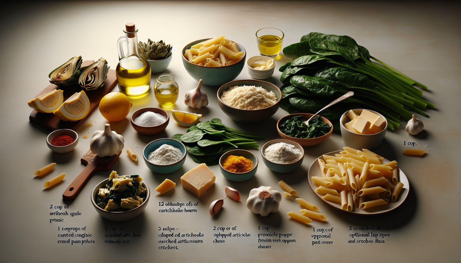 Creamy Artichoke and Spinach Dip Pasta with Lemon Herb Breadcrumbs Recipe