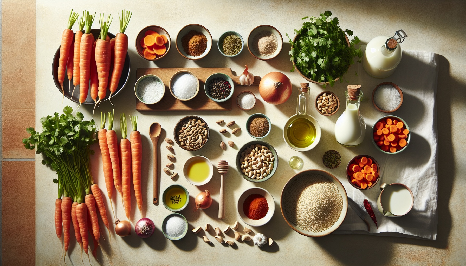 Honey Roasted Carrot and Ginger Soup with Spiced Pistachio Dukkah Recipe