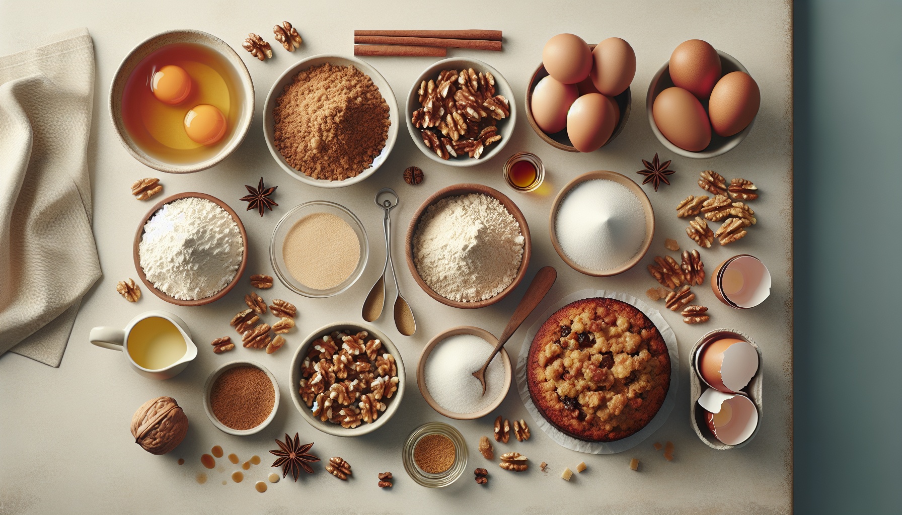 Spiced Maple Apple Cider Cake with Walnut Streusel Recipe
