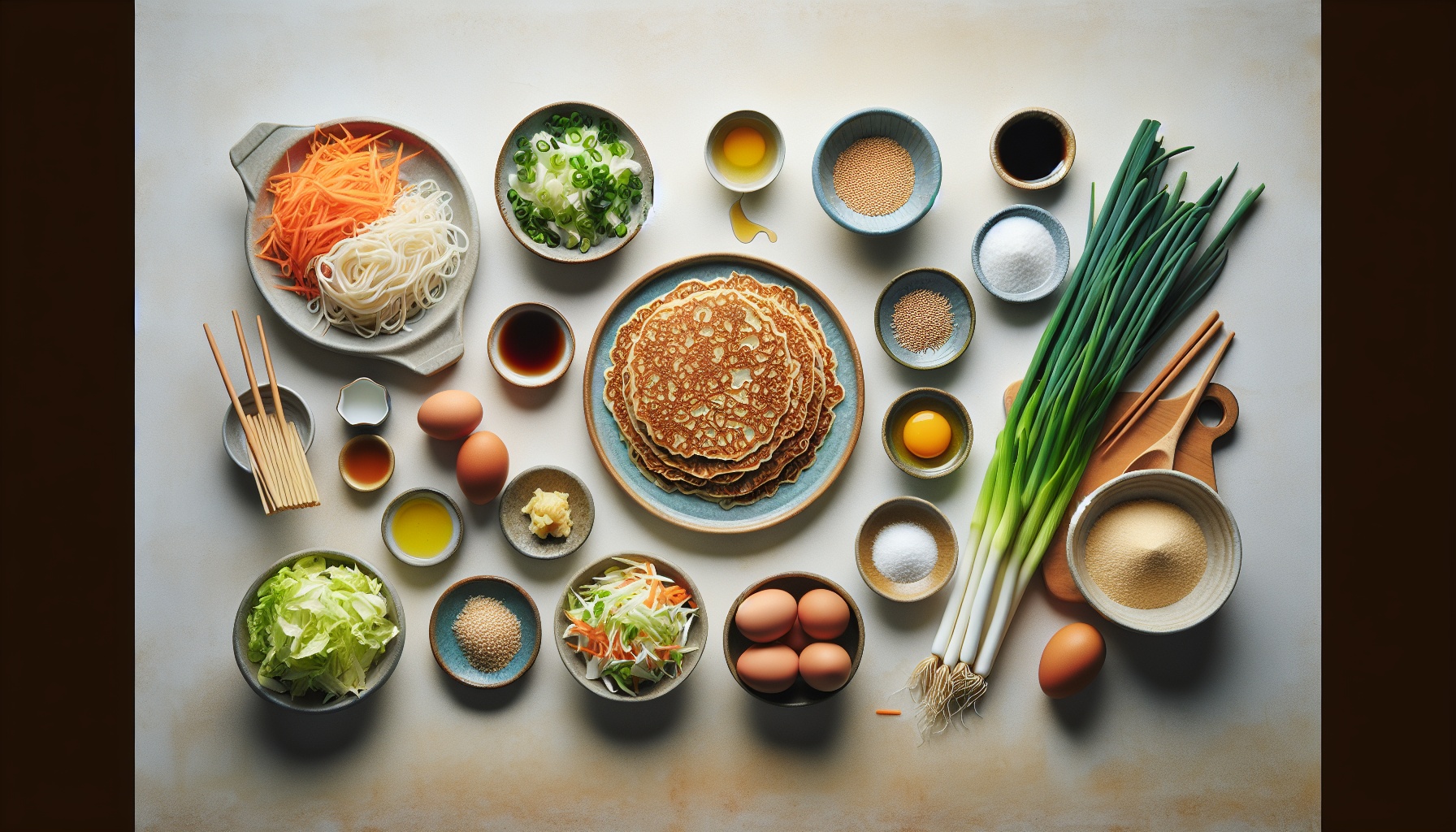 Crispy Soba Noodle Pancakes with Sesame Ginger Slaw Recipe