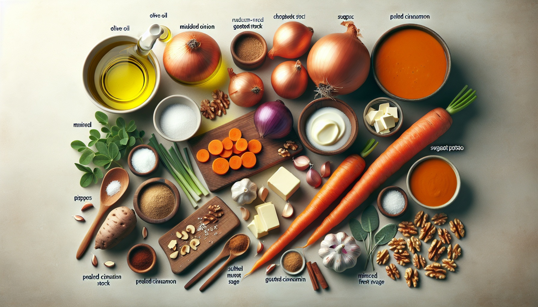 Autumn Spiced Carrot Bisque with Toasted Walnut Sage Crumble Recipe