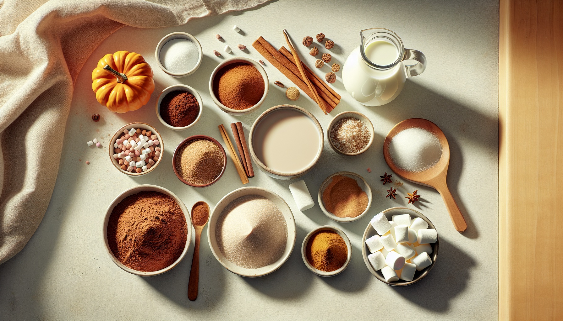Spiced Pumpkin Hot Chocolate with Cinnamon Marshmallow Swirl Recipe