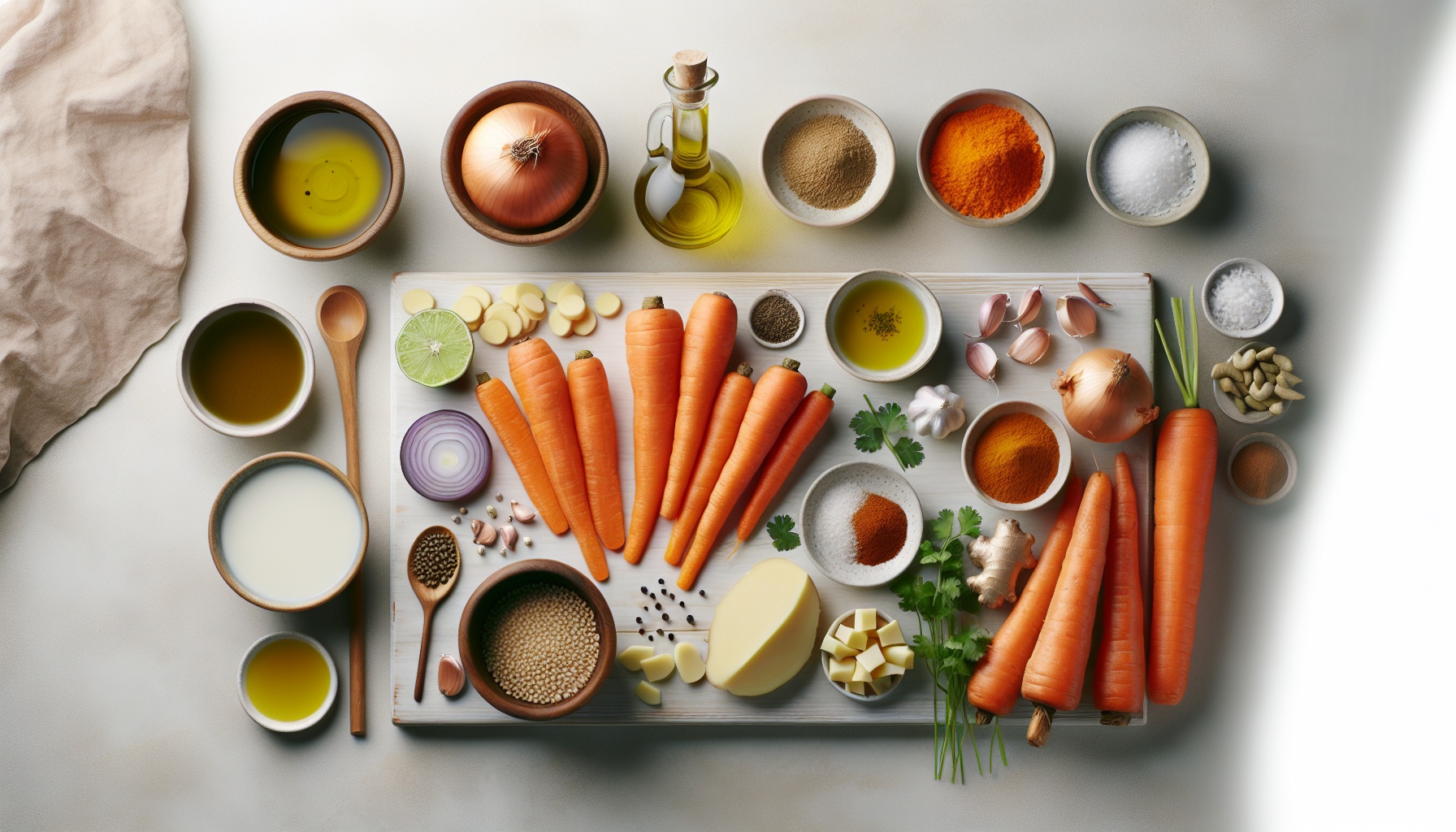 Spiced Carrot and Ginger Soup with Coconut Lime Drizzle Recipe