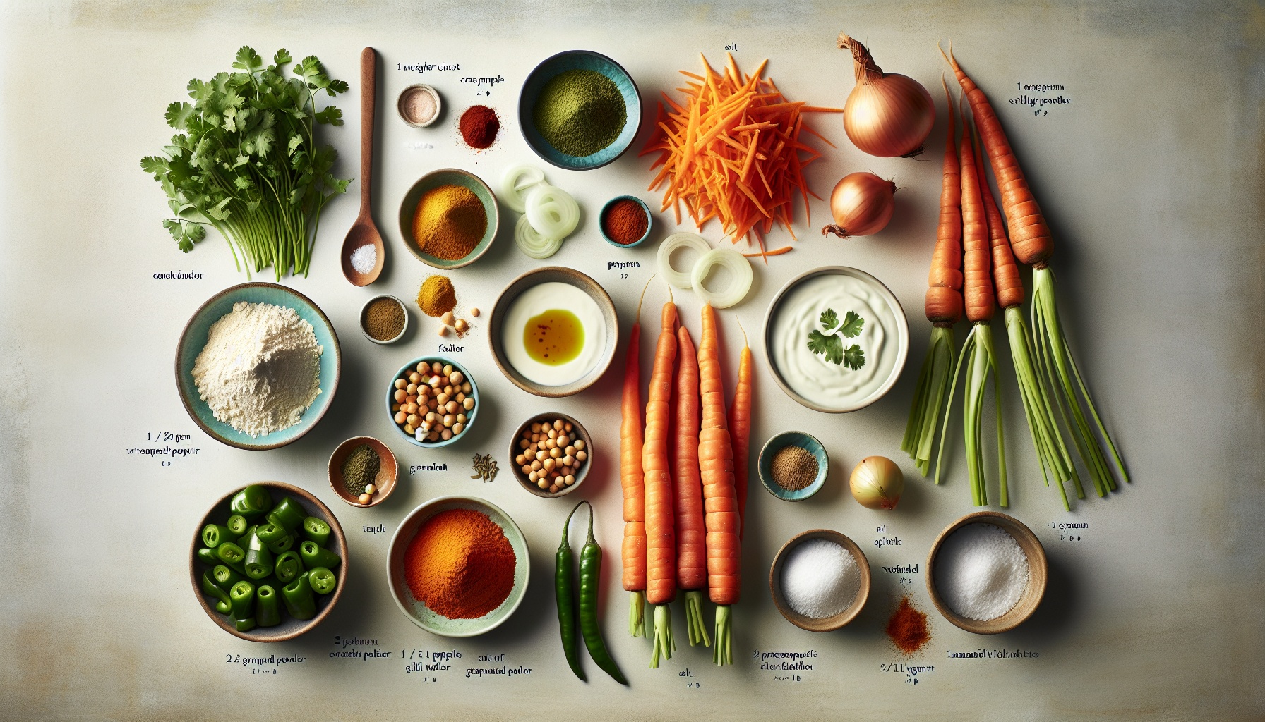Crispy Carrot and Parsnip Pakoras with Tamarind Yogurt Dip Recipe