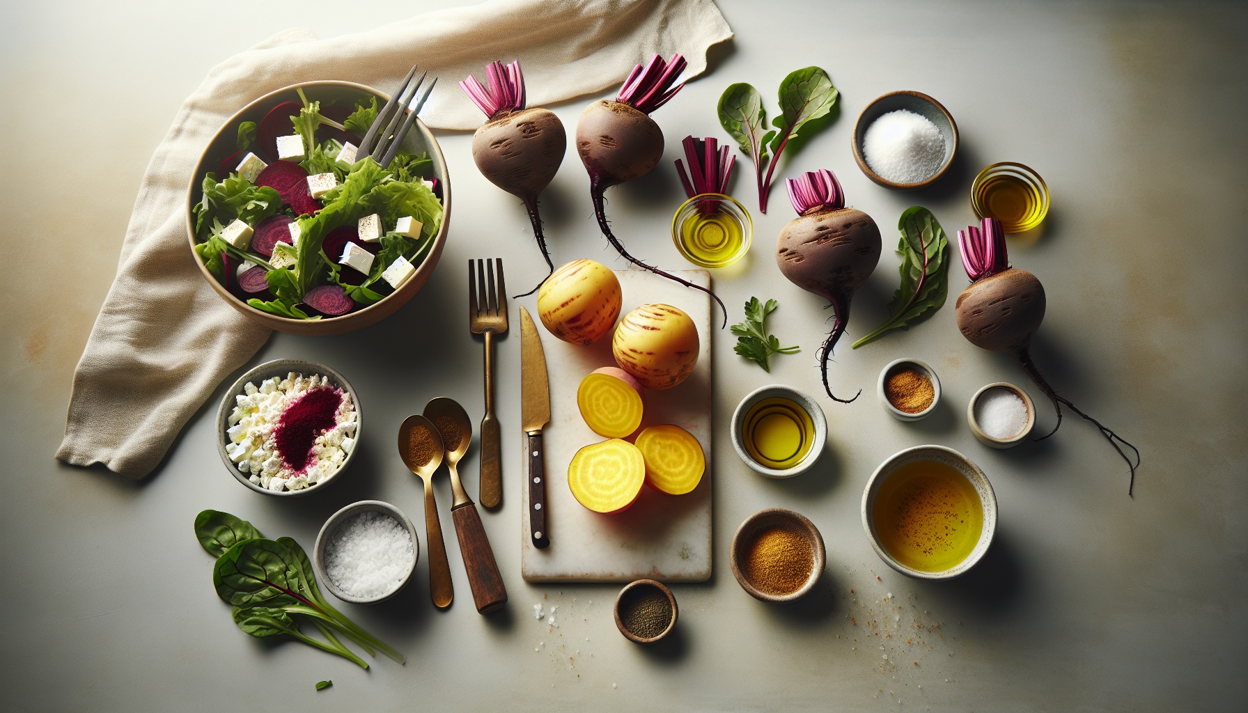 Golden Beet and Sumac Salad with Herb Citrus Vinaigrette Recipe