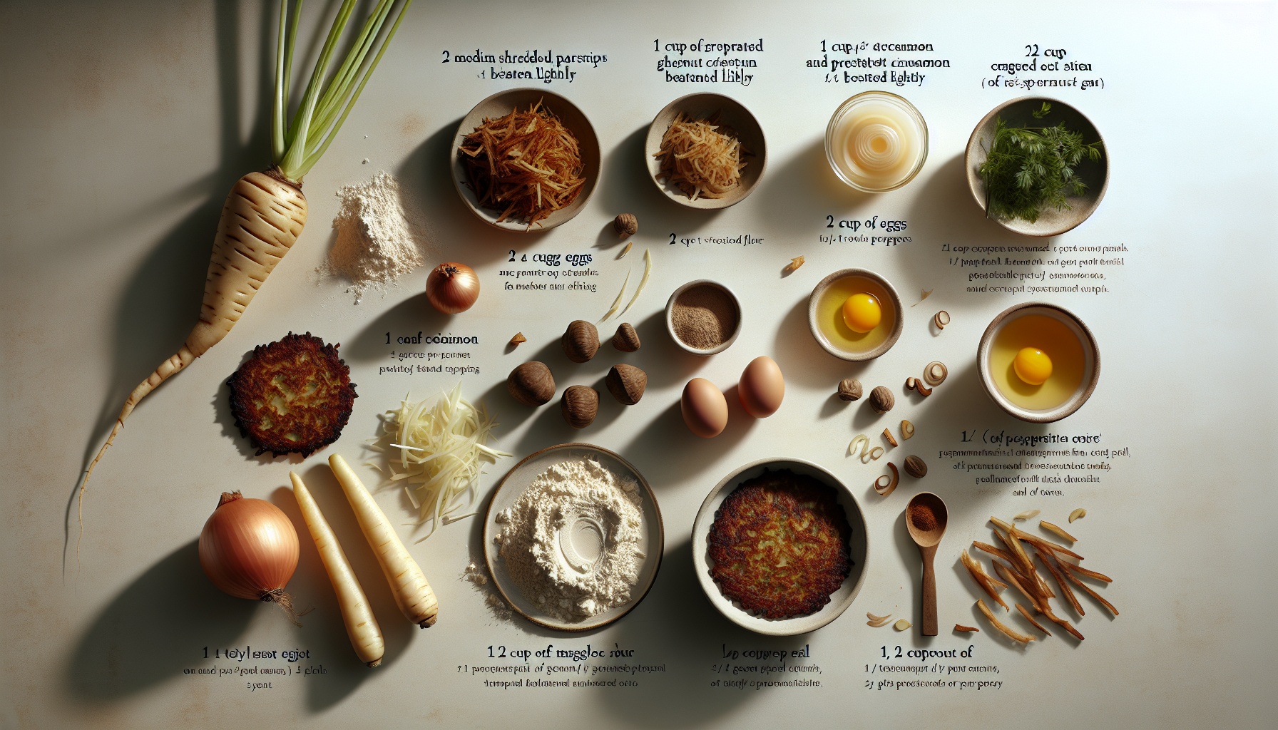 Spiced Parsnip and Chestnut Latkes with Apple Cider Cream Recipe