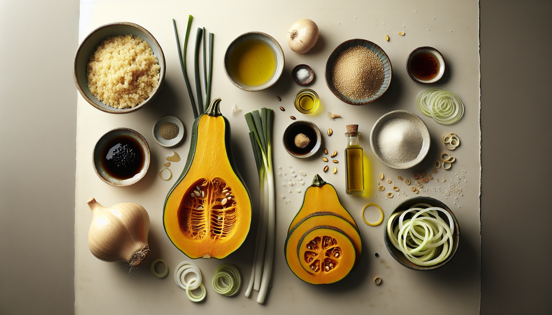 Miso Maple Glazed Delicata Squash with Toasted Sesame Quinoa Recipe