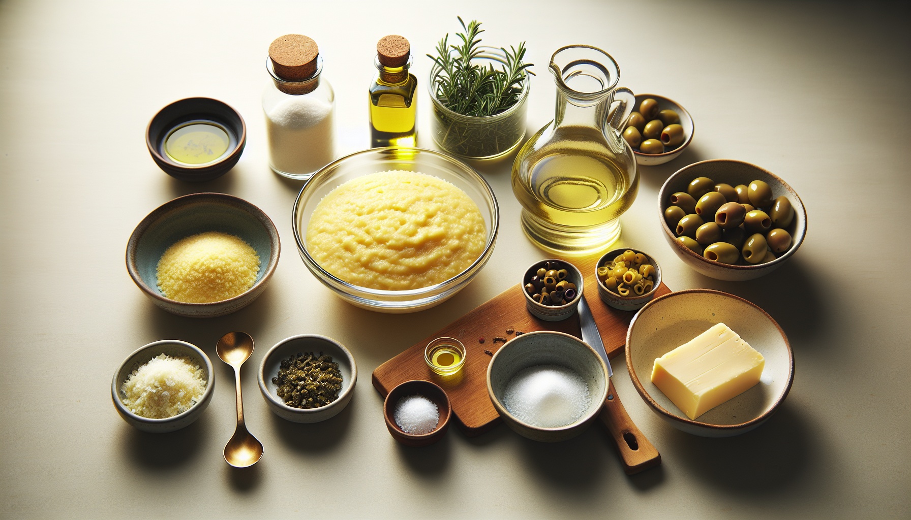 Crispy Polenta Wedges with Rosemary Olive Tapenade Recipe