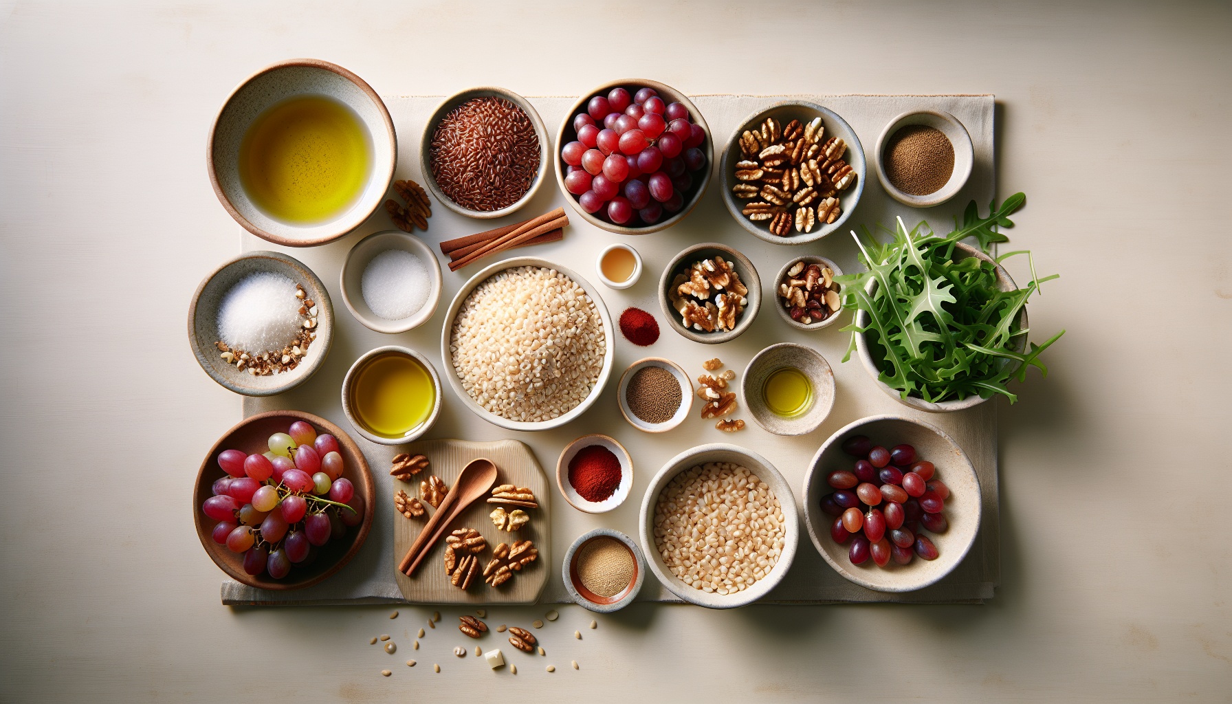 Warm Spiced Barley Salad with Roasted Grapes and Walnut Vinaigrette Recipe