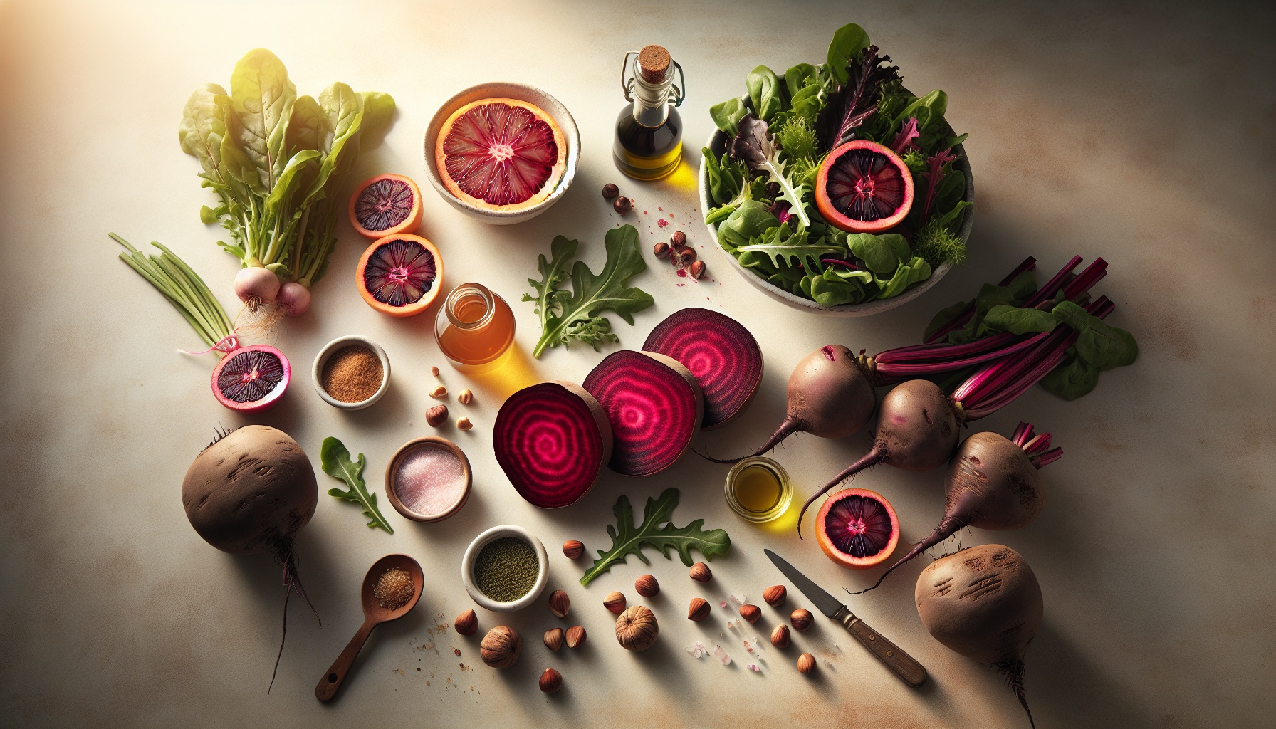 Balsamic Roasted Beet and Blood Orange Salad with Hazelnut Dijon Dressing Recipe