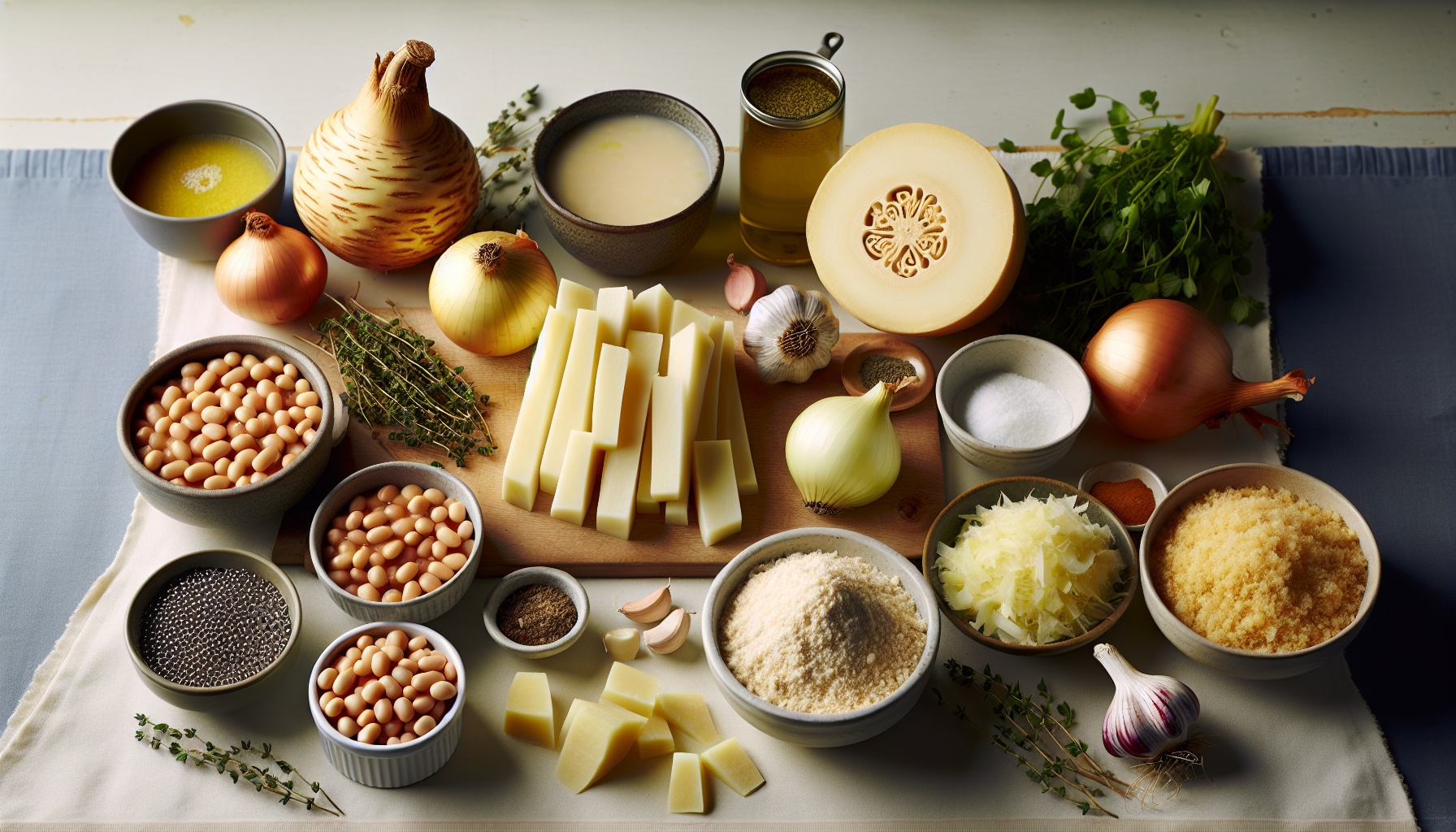 Creamy Celeriac and White Bean Bake with Lemon Thyme Crumb Recipe