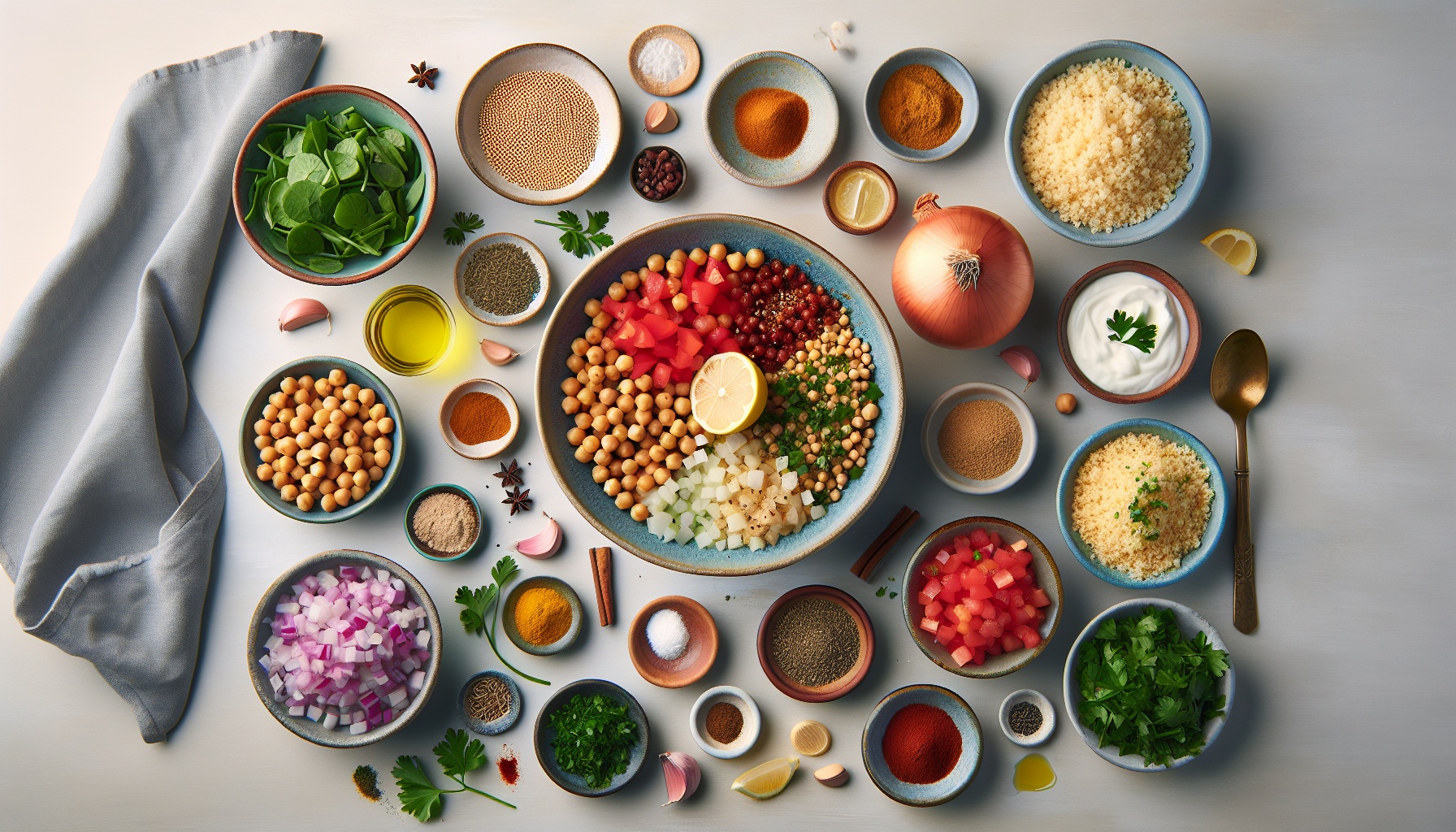 Moroccan Spiced Chickpea Bowl with Preserved Lemon Yogurt and Herbed Couscous Recipe