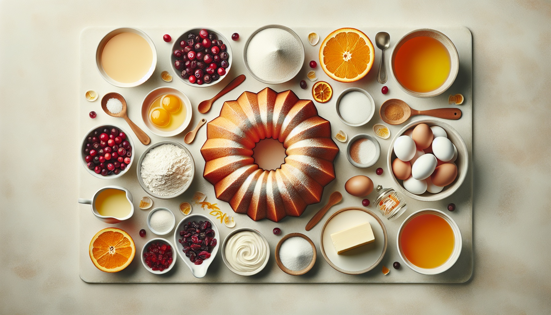 Zesty Cranberry Orange Bundt Cake with Vanilla Citrus Glaze Recipe