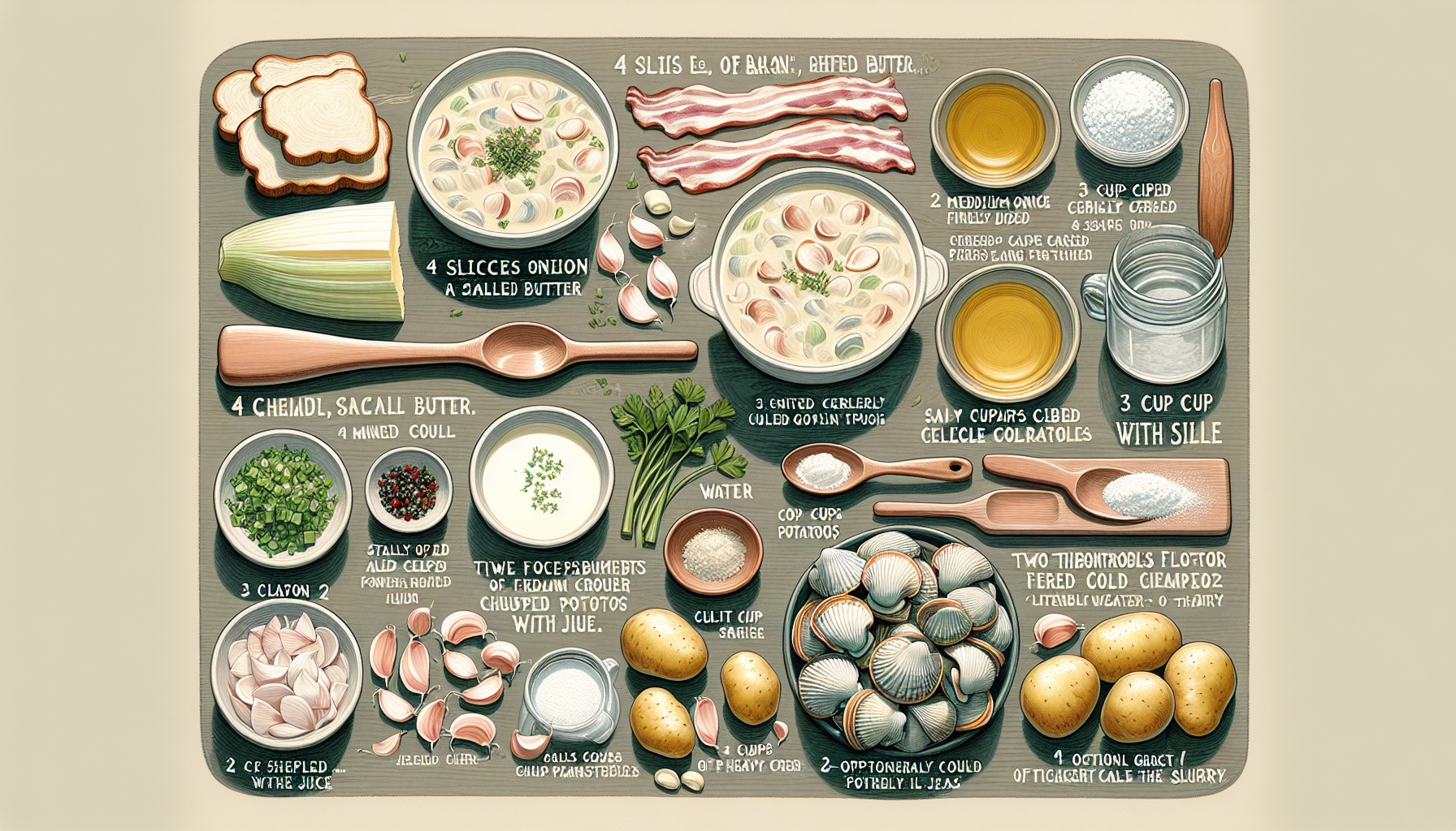 Classic Creamy Clam Chowder with Bacon and Thyme Recipe