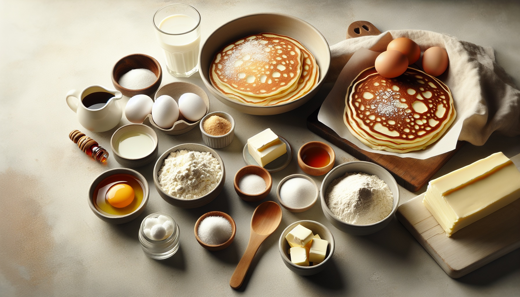 Classic Fluffy Ricotta Pancakes with Maple Syrup Recipe