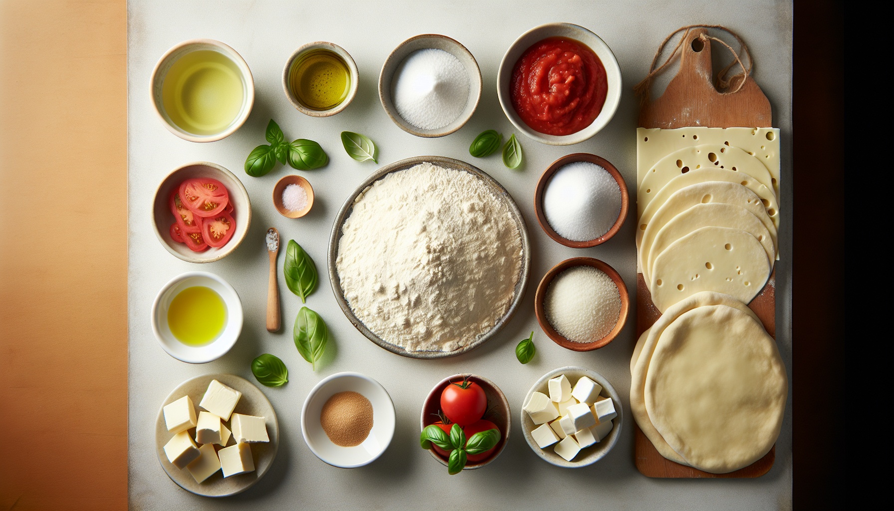 Classic Homemade Margherita Pizza with Fresh Basil and Mozzarella Recipe