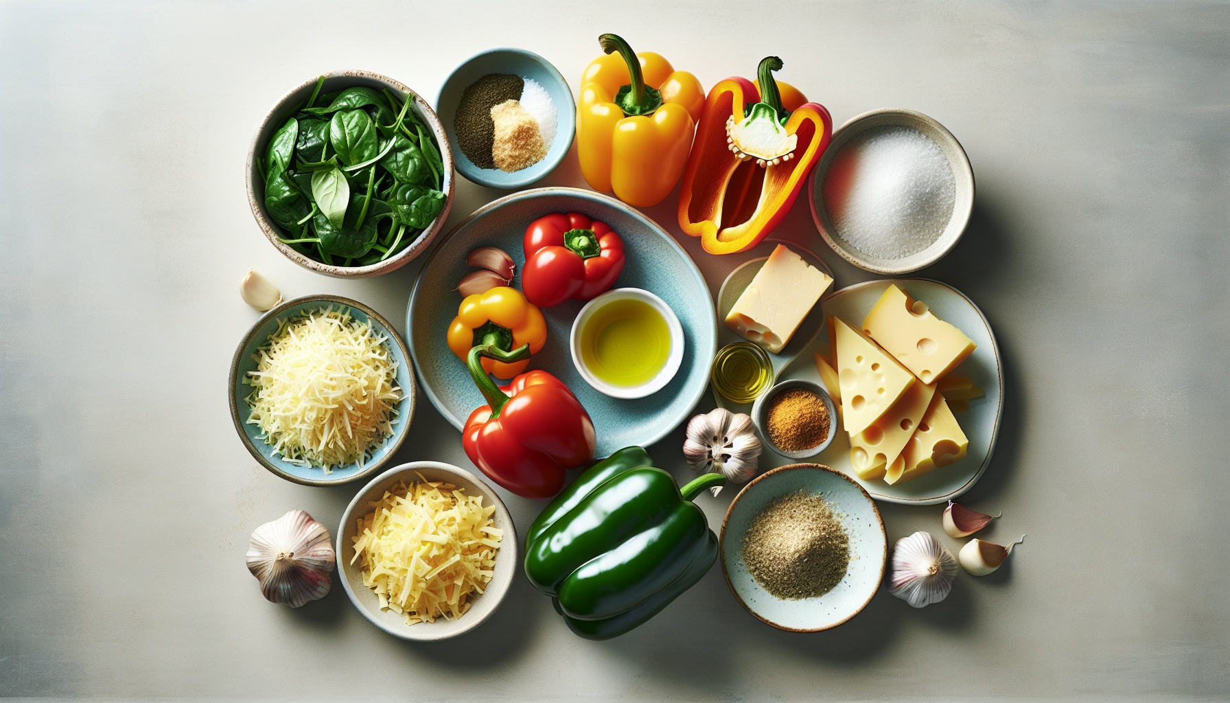 Creamy Spinach and Artichoke Stuffed Bell Peppers Recipe
