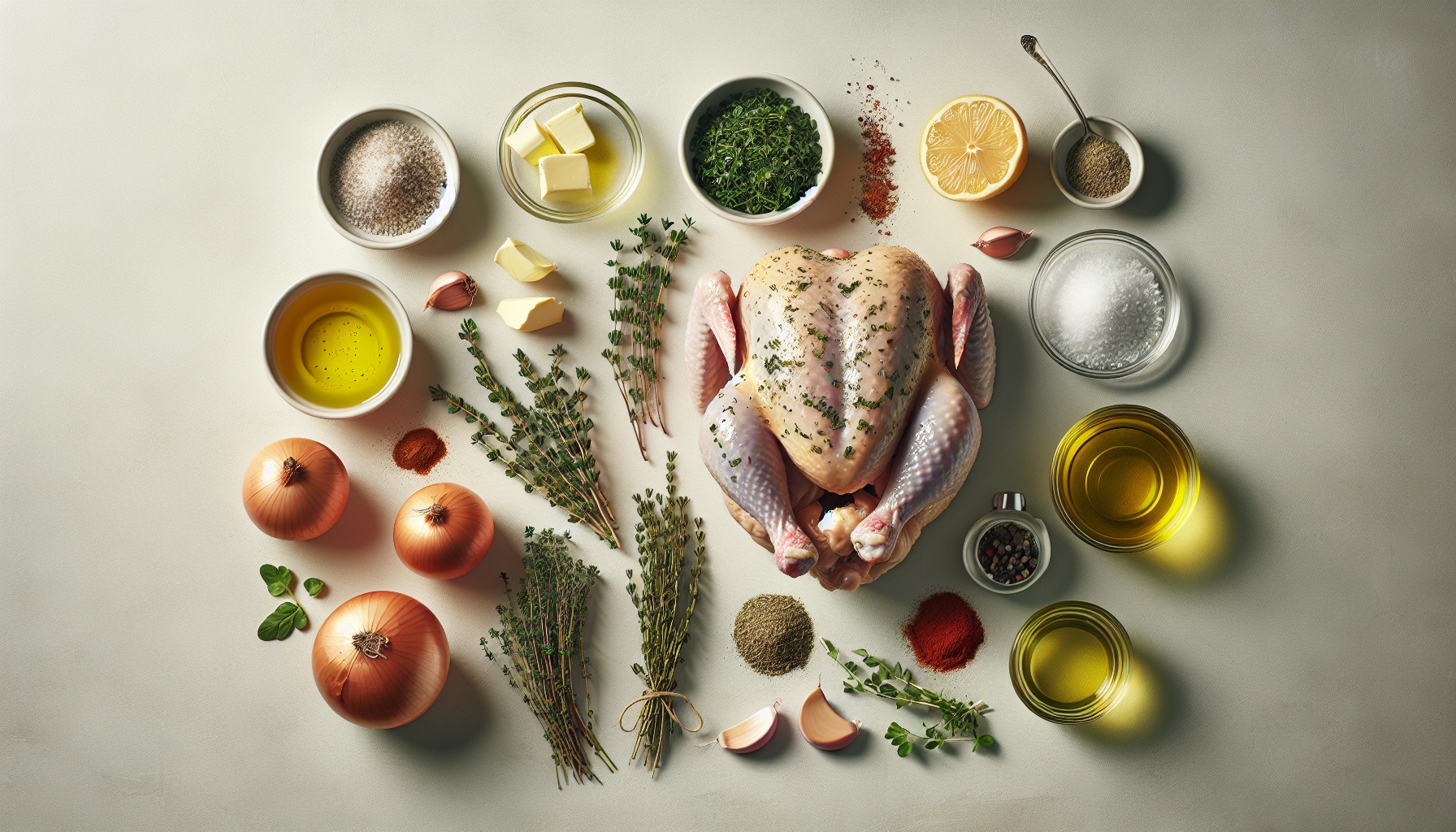 Easy Classic Herb Roasted Chicken with Garlic Butter Recipe