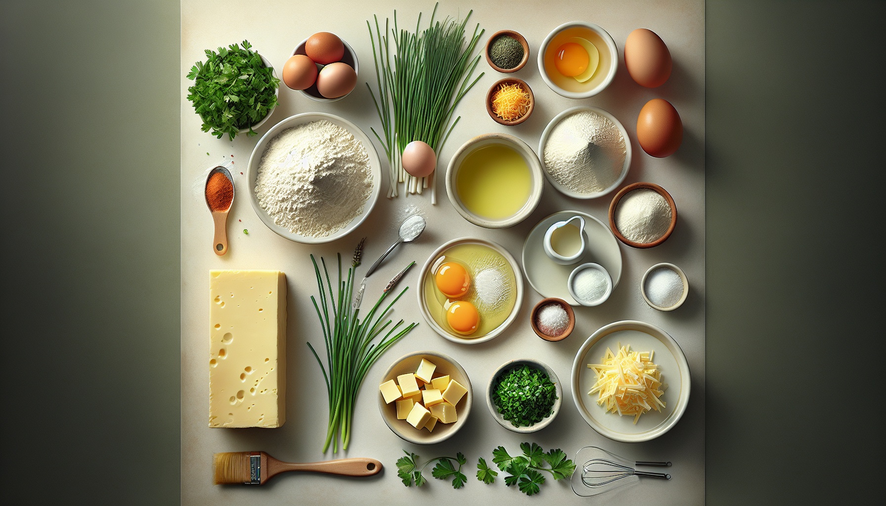 Easy Homemade Cheddar and Herb Savory Pancakes Recipe