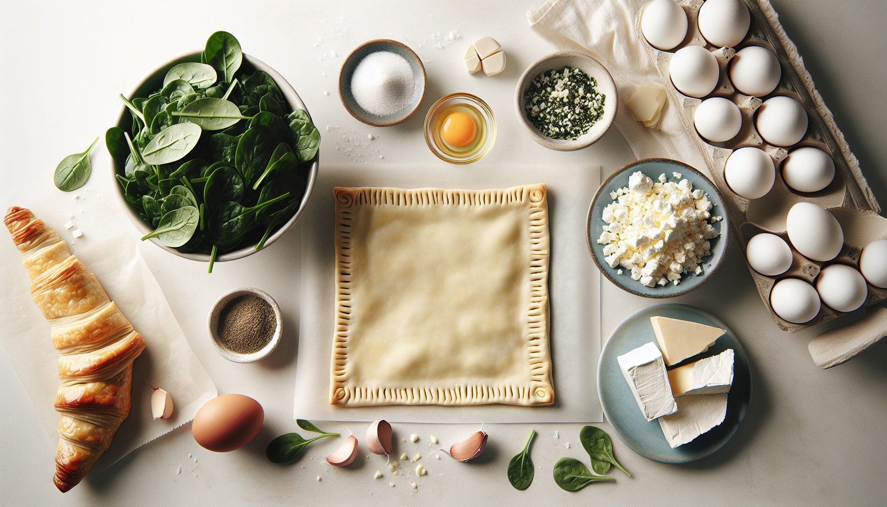 Easy Homemade Creamy Spinach and Feta Stuffed Puff Pastry Recipe