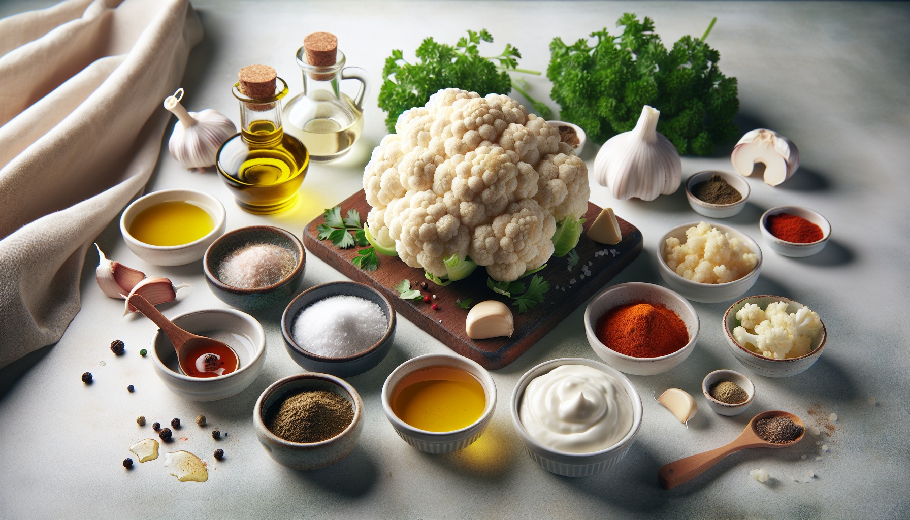 Easy Homemade Honey Glazed Cauliflower Steaks with Garlic Yogurt Sauce Recipe