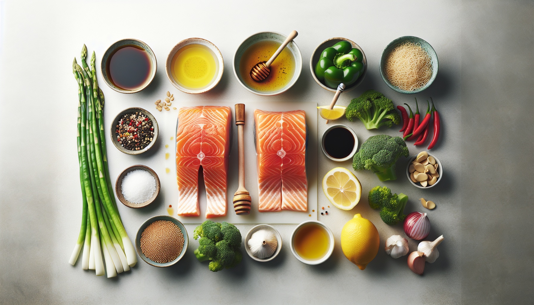 Easy Homemade Honey Glazed Salmon with Sesame Ginger Vegetables Recipe