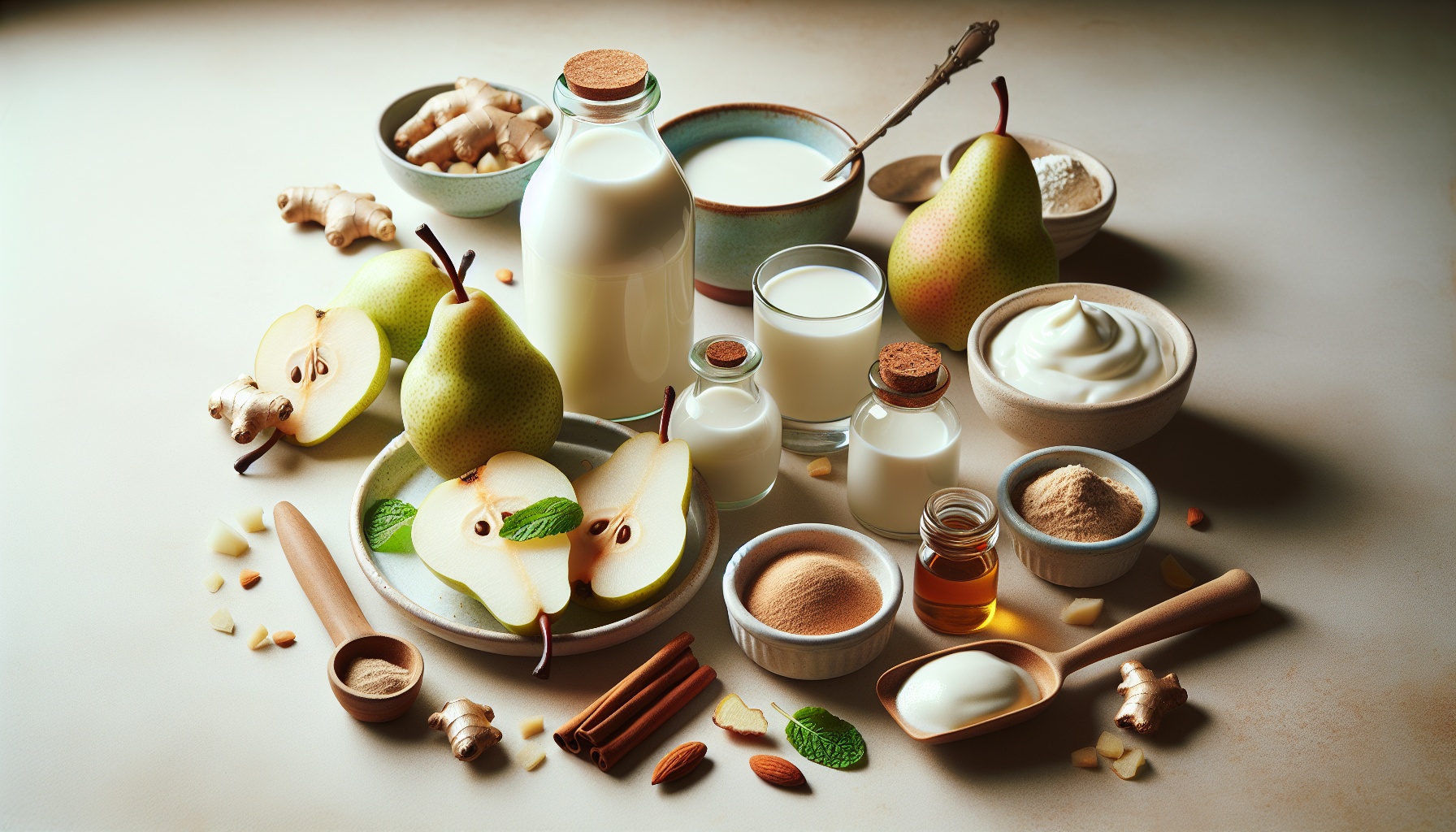 Easy Homemade Spiced Pear and Ginger Smoothie Recipe