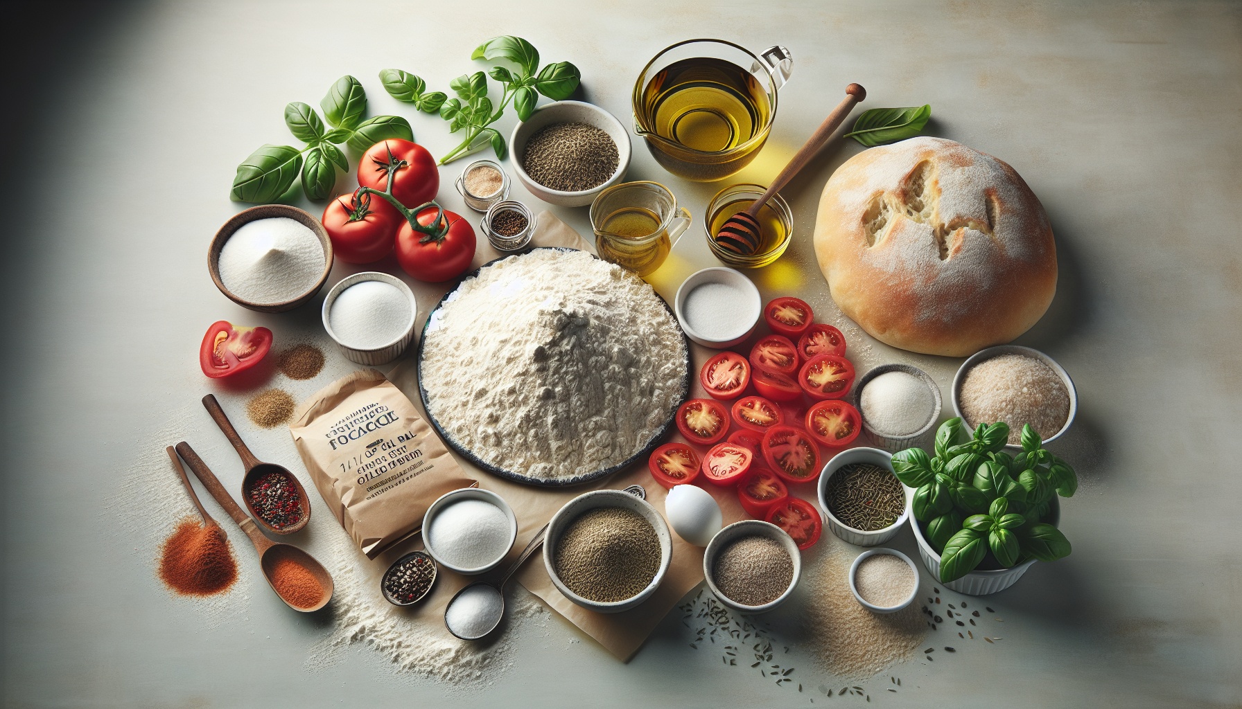 Easy Homemade Tomato Basil Focaccia Bread Recipe