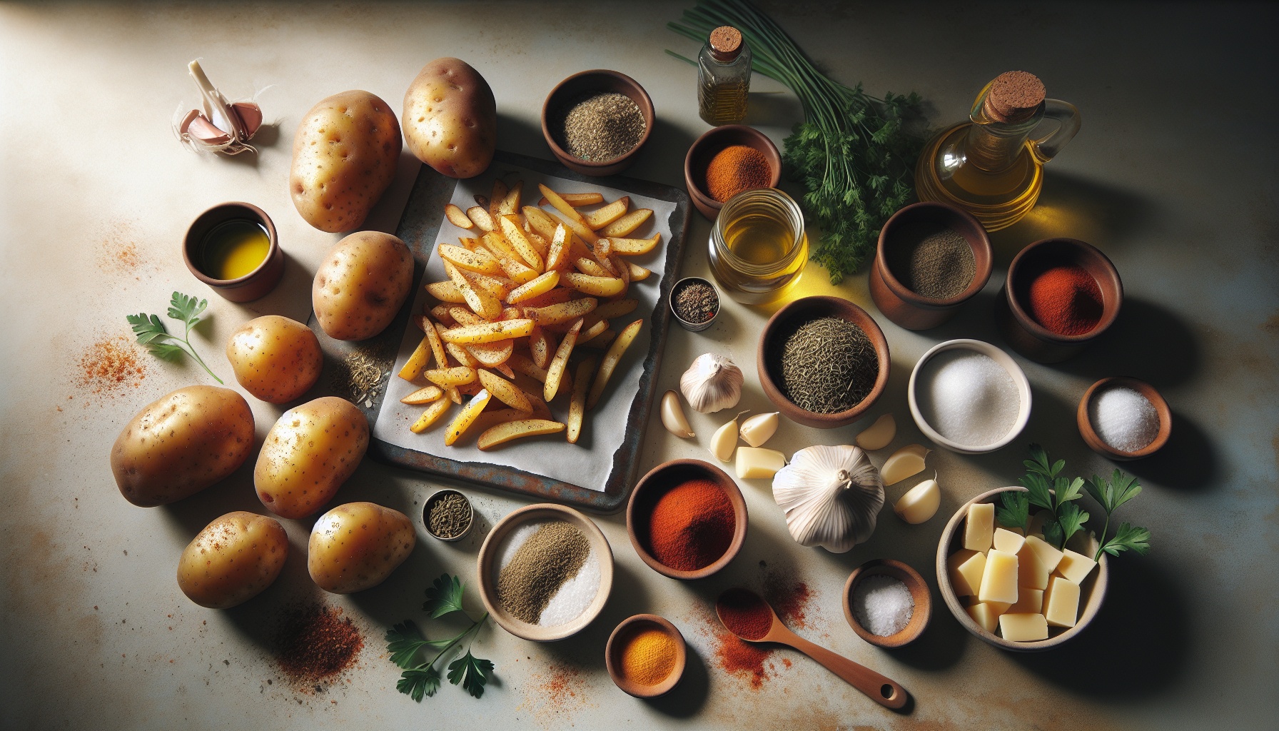 Perfectly Crispy Oven Fries with Garlic Herb Seasoning Recipe