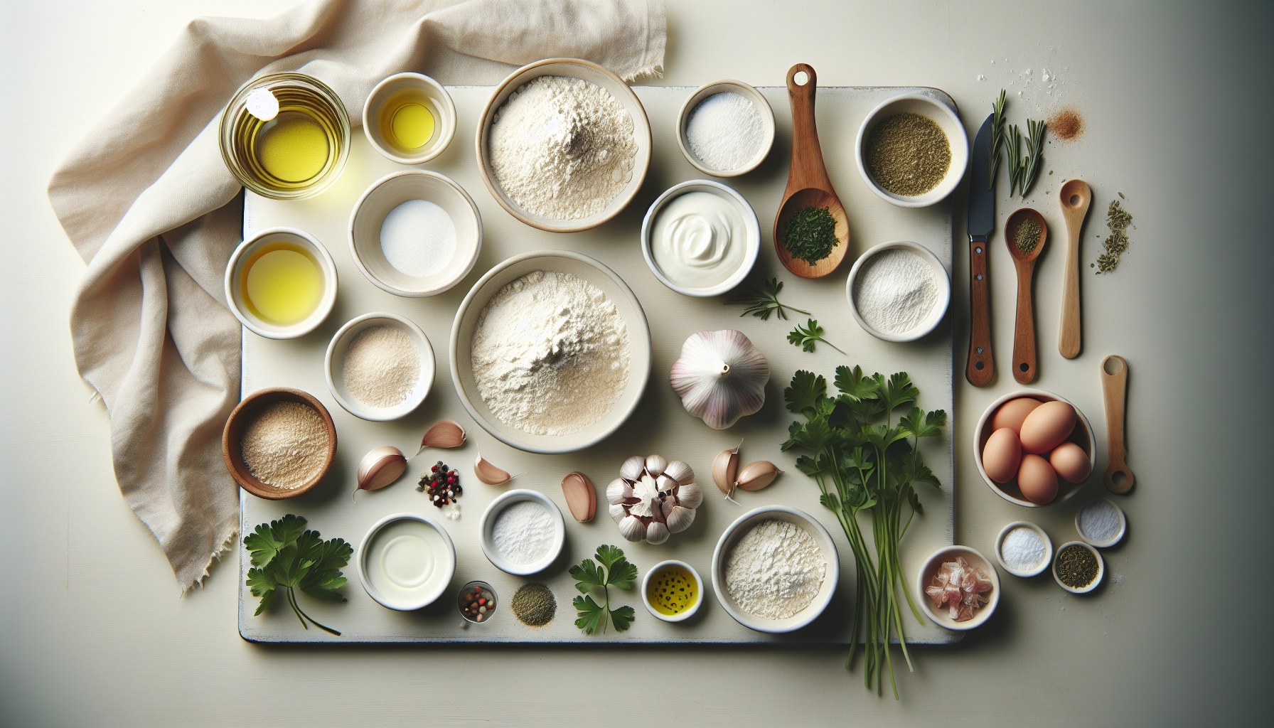 Quick and Easy Homemade Garlic Herb Flatbread Recipe
