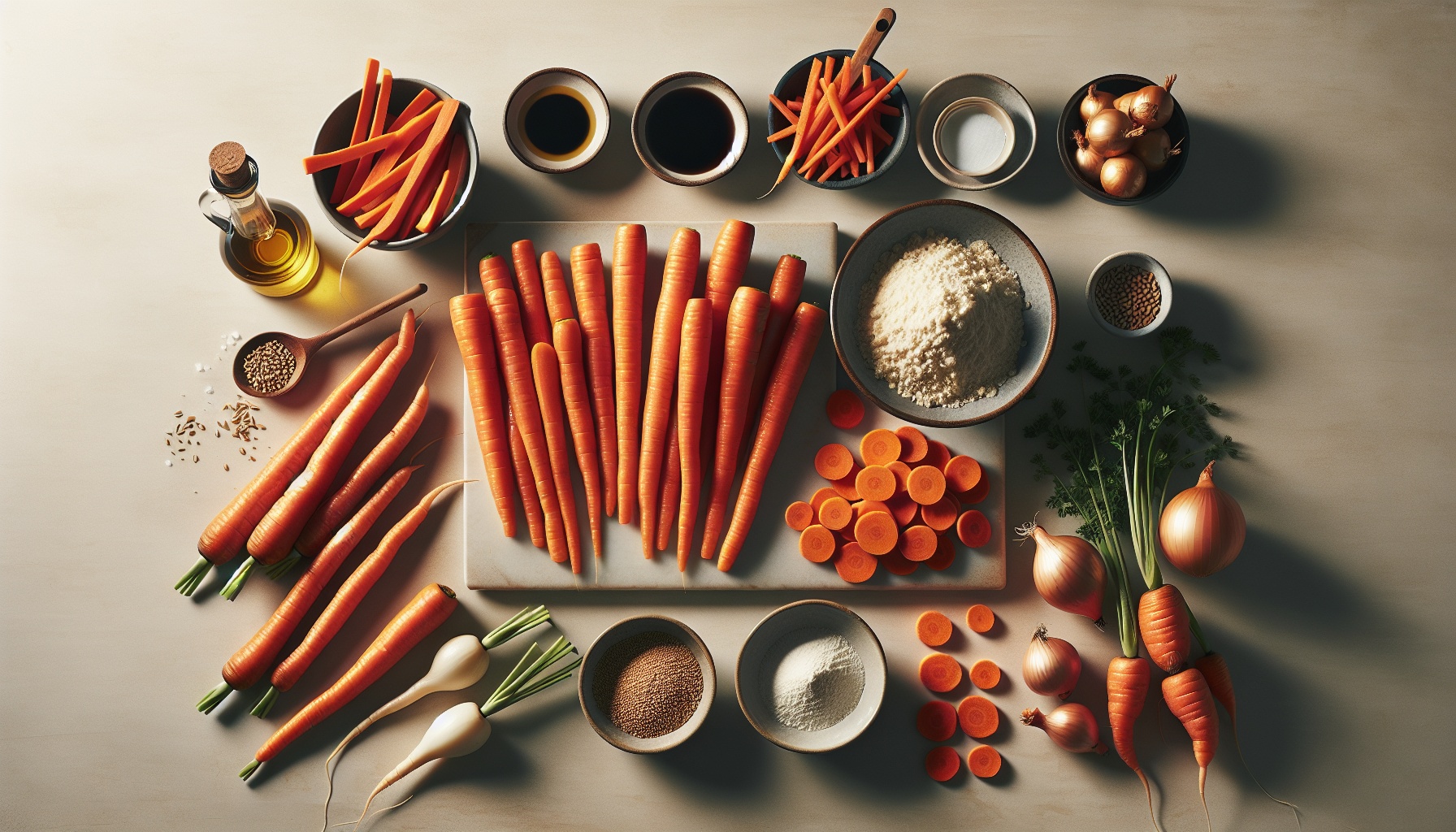 Sesame Honey Glazed Carrots with Crispy Shallots Recipe