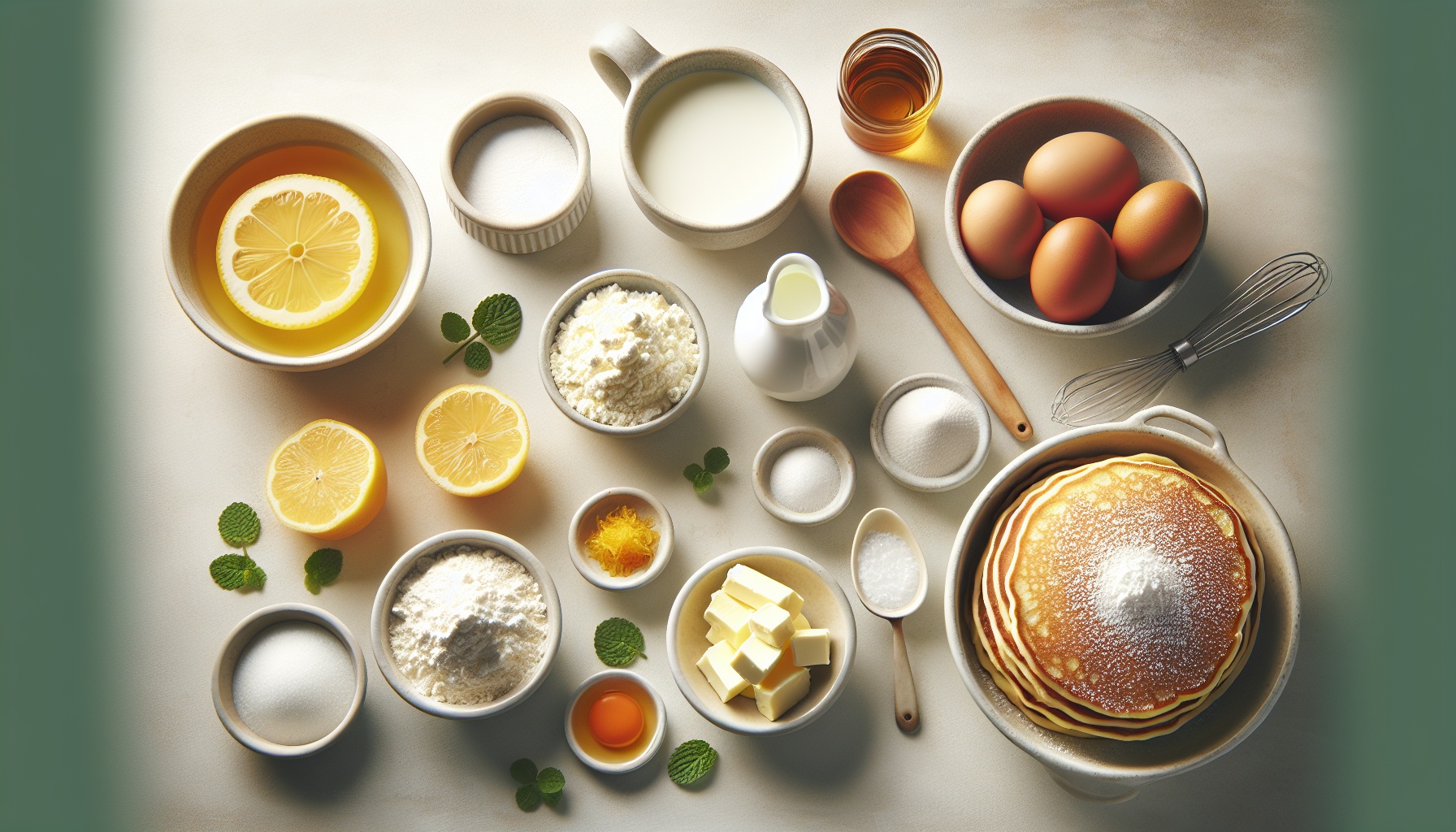 Simple Fluffy Ricotta Lemon Pancakes Recipe
