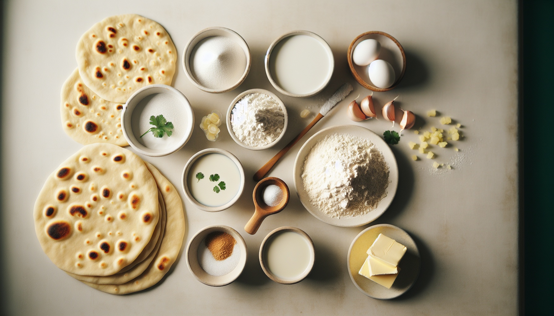 Simple Homemade Buttery Garlic Naan Bread Recipe