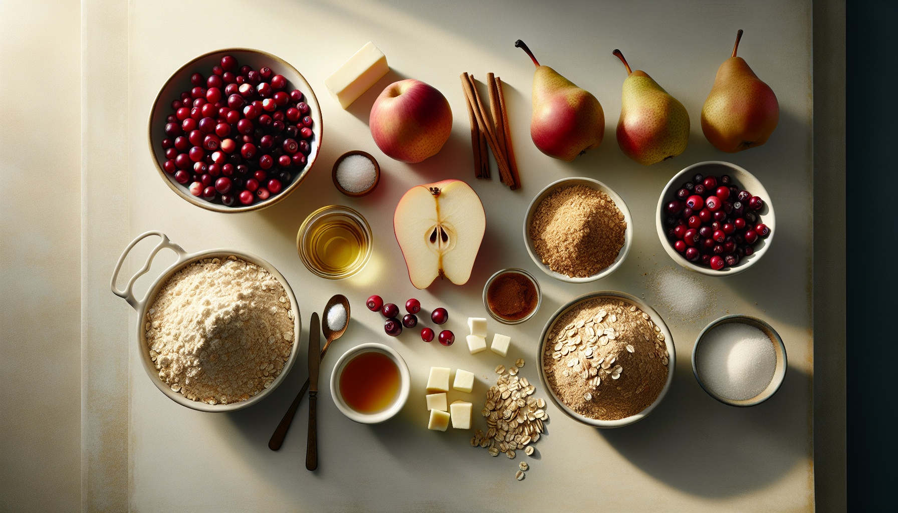 Simple Homemade Cranberry Pear Crumble Recipe